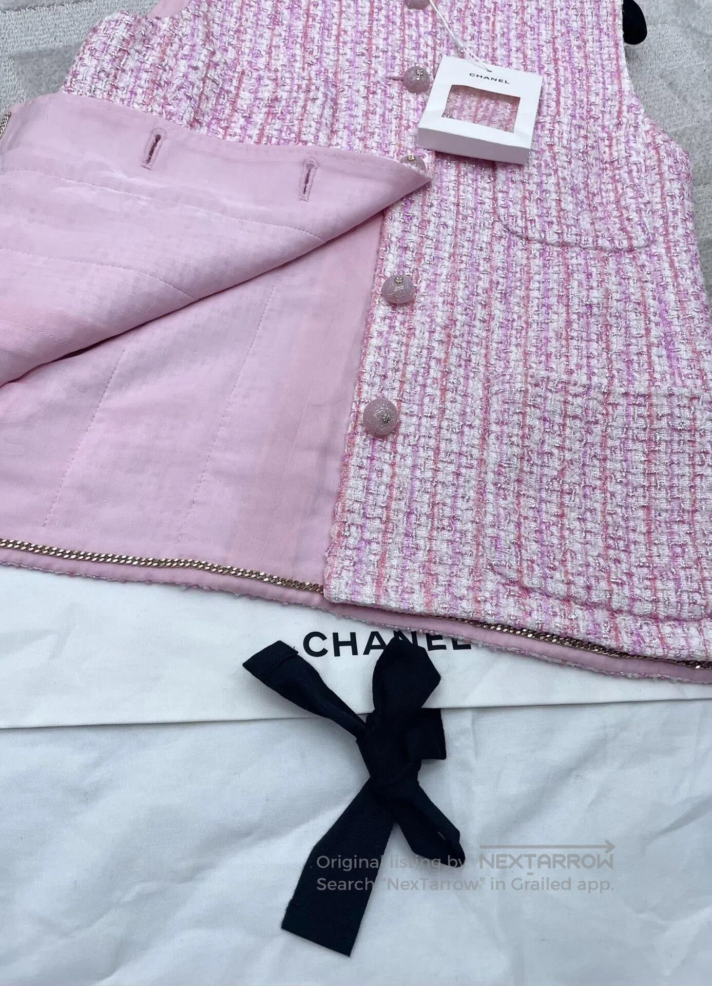 Chanel Chanel Pink Shimmer Vest. Size S / US 4 / IT 40 - 5 Thumbnail