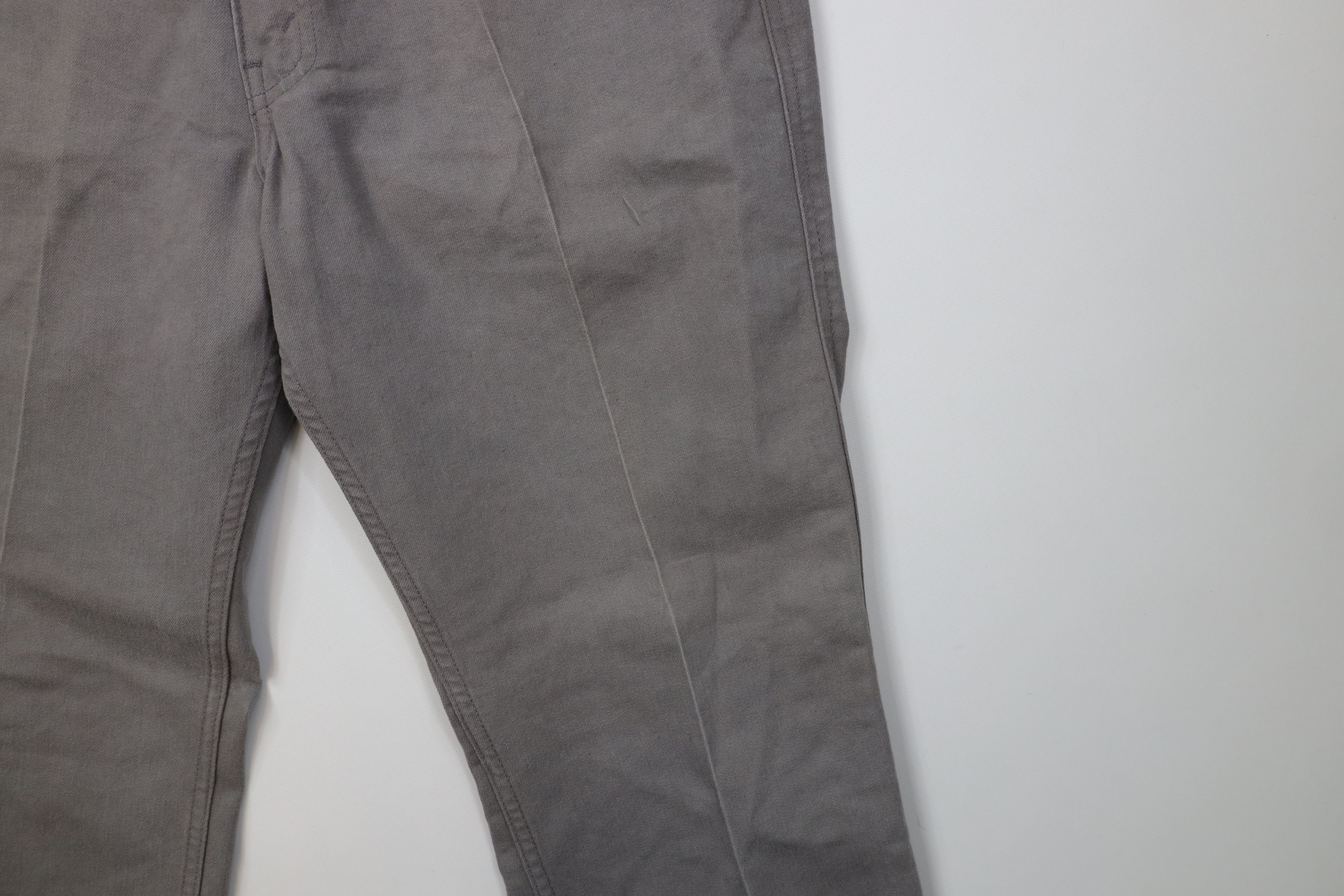 Levi's Vintage Y2K Levis Flared Bootcut Chamois Cloth Pants Gray Size US 34 / EU 50 - 5 Thumbnail