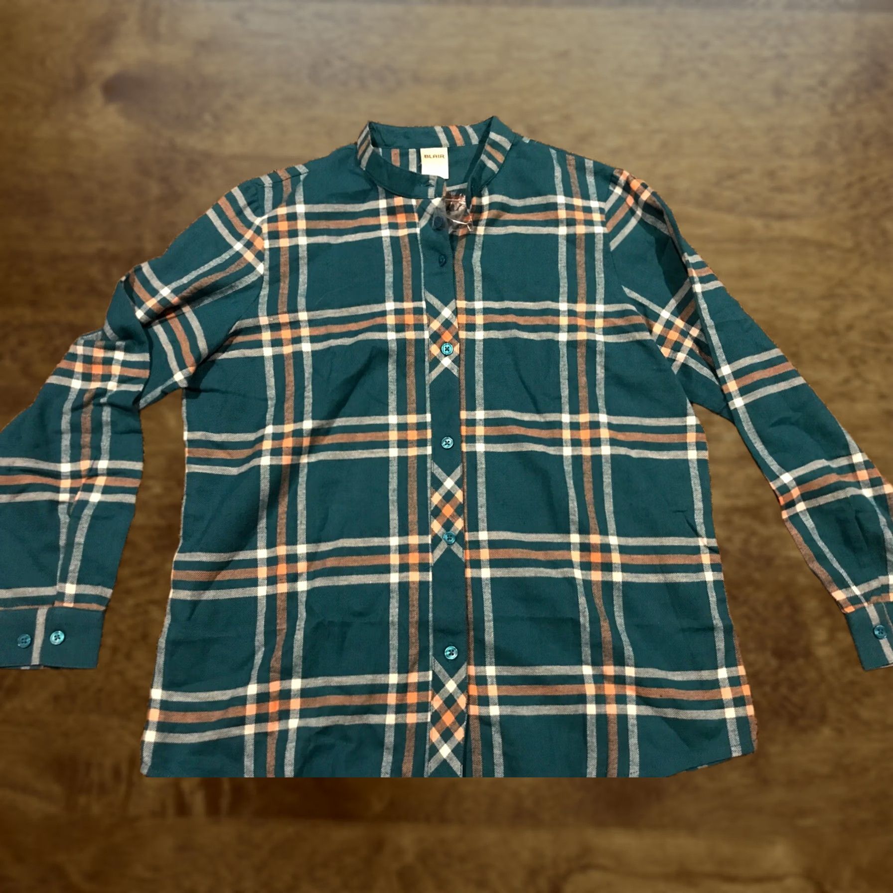 Blair Blair Shirt Button-Up Womens M Plaid Long Sleeve Multicolor Cotton Knit Casual Modern Regular Fit Size M / US 6-8 / IT 42-44 - 1 Thumbnail