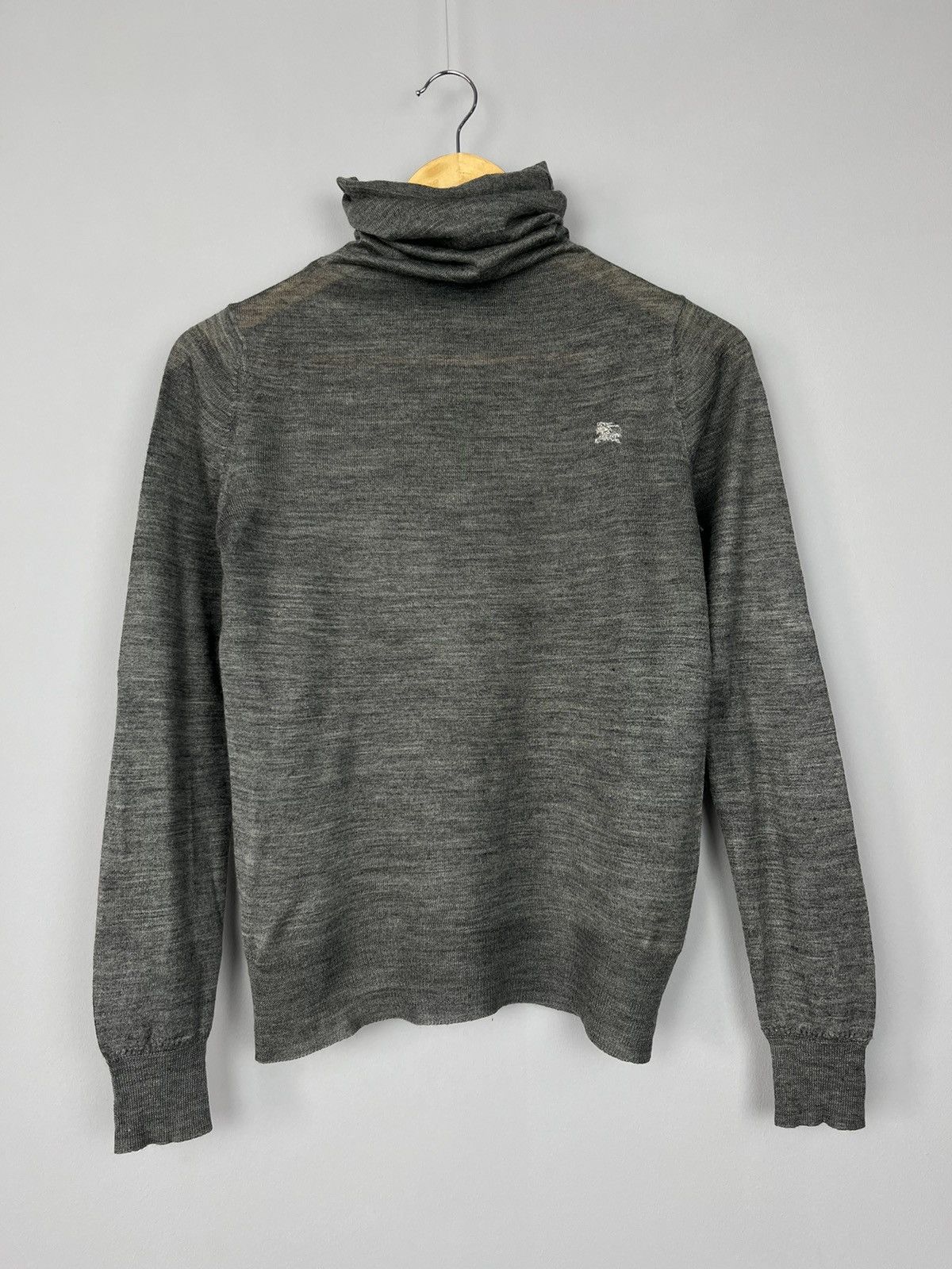 Burberry × Burberry Prorsum × Vintage Burberry London High Neck Knitted Sweater Made in England Size M / US 6-8 / IT 42-44 - 1 Thumbnail