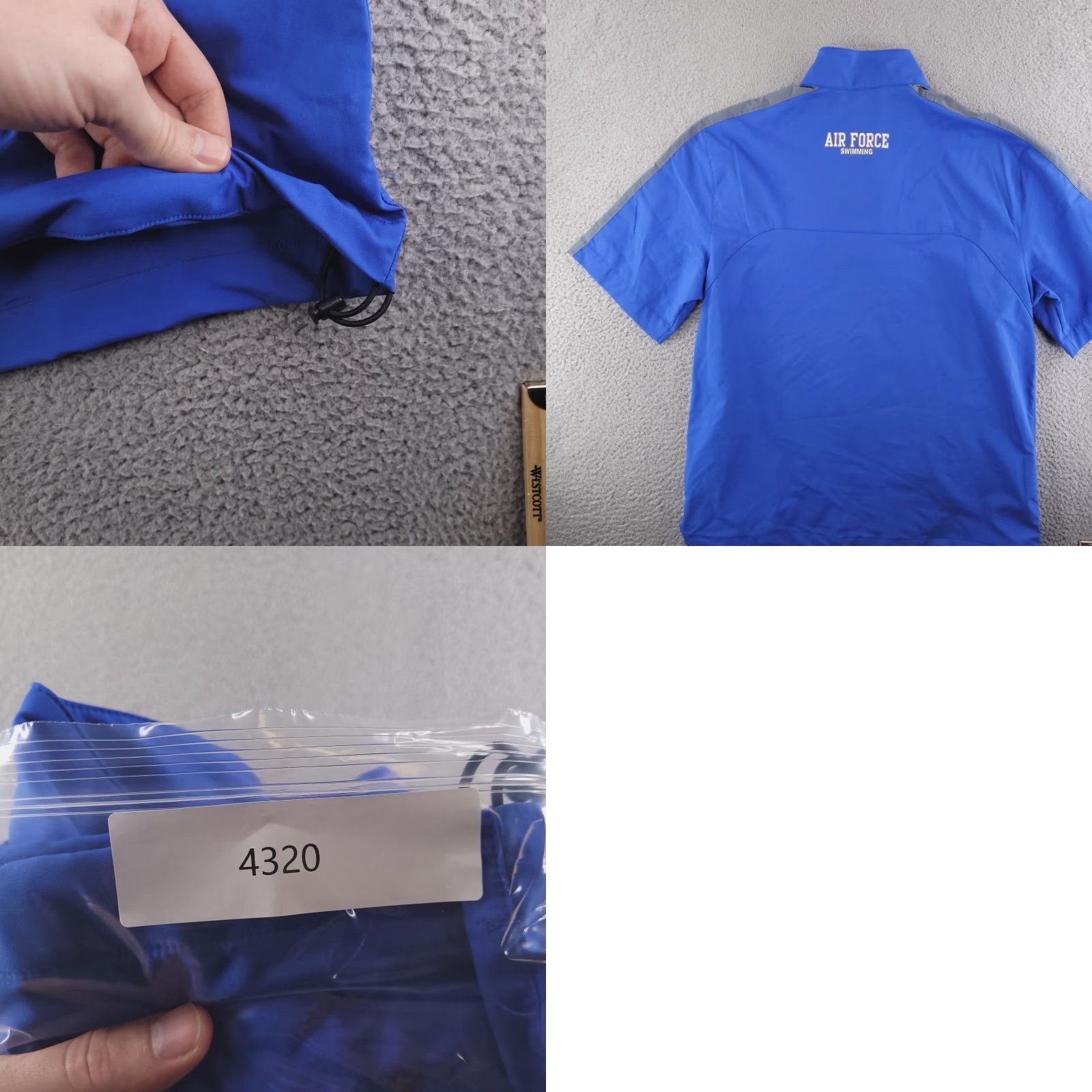 Nike Nike Jacket Mens Medium Blue Track Windbreaker Air Force Swimming Warm Up Size US M / EU 48-50 / 2 - 8 Thumbnail