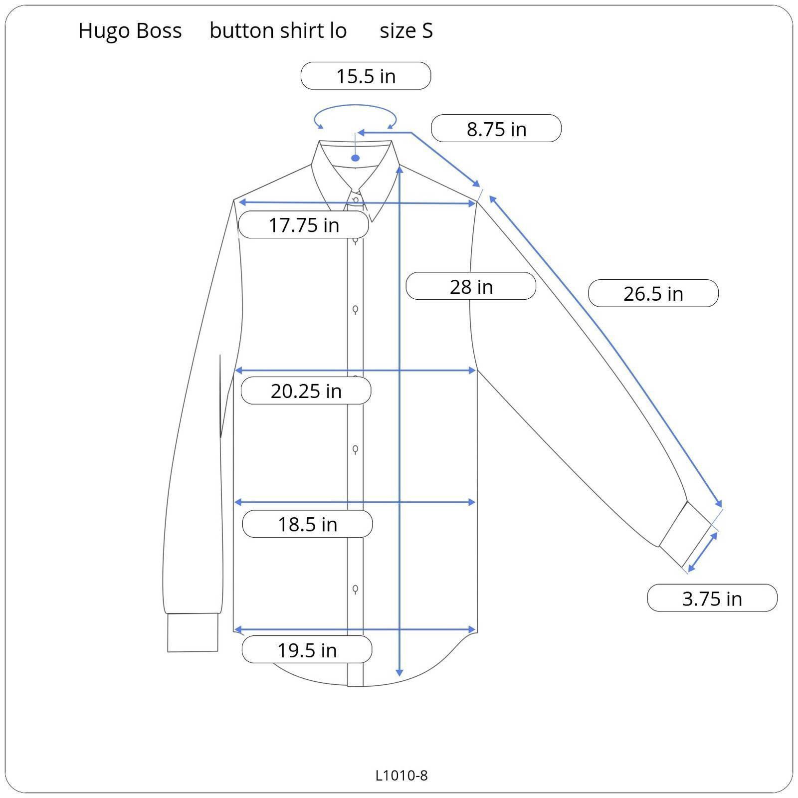 Hugo Boss Hugo Boss worn once button shirt long sleeve Men size S Size US S / EU 44-46 / 1 - 7 Thumbnail