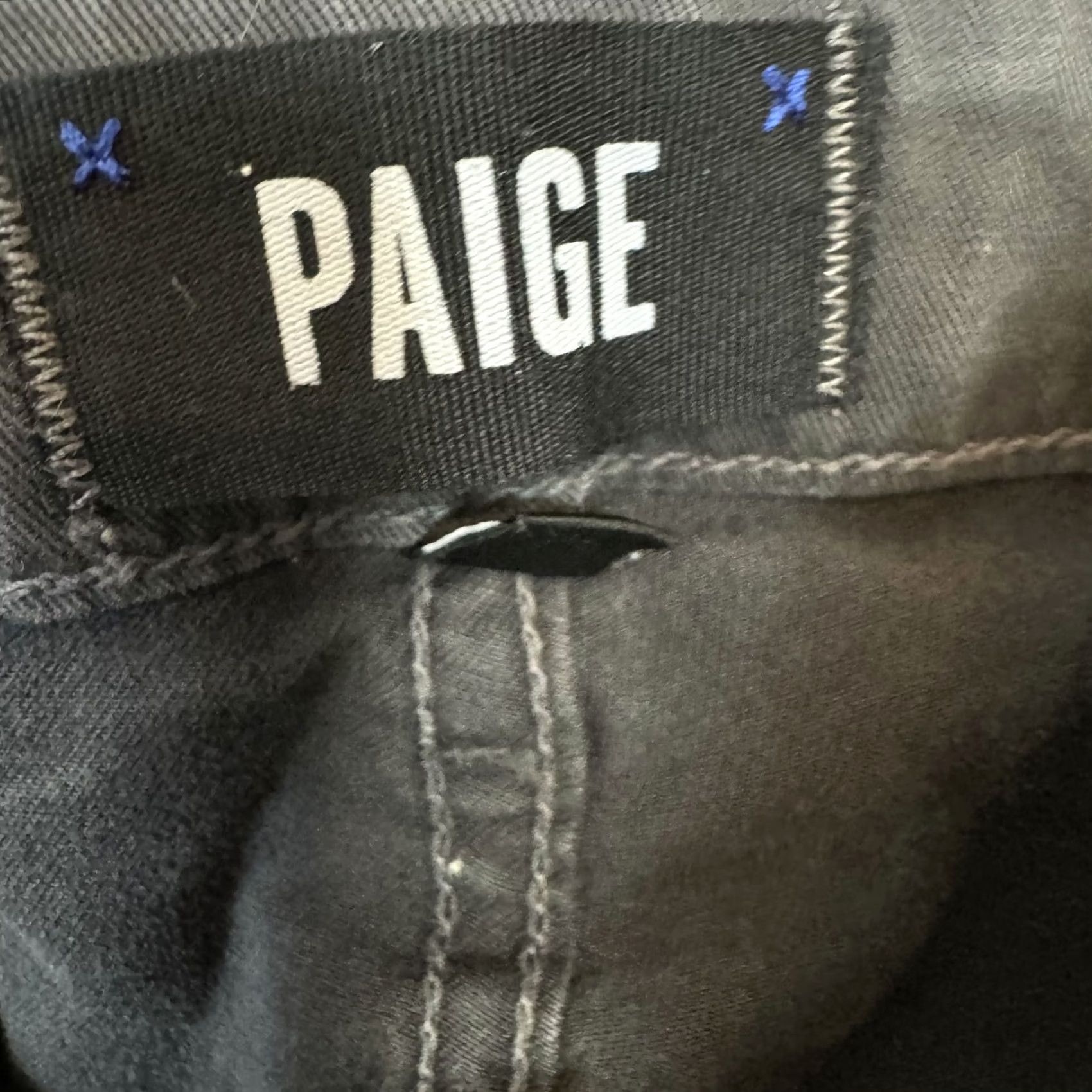 Paige Paige Jeans Mens 33 Grey Slim Straight Denim 5-Pocket Mid-Rise Stretch Casual Date Night Weekend M99 Size US 33 - 8 Thumbnail