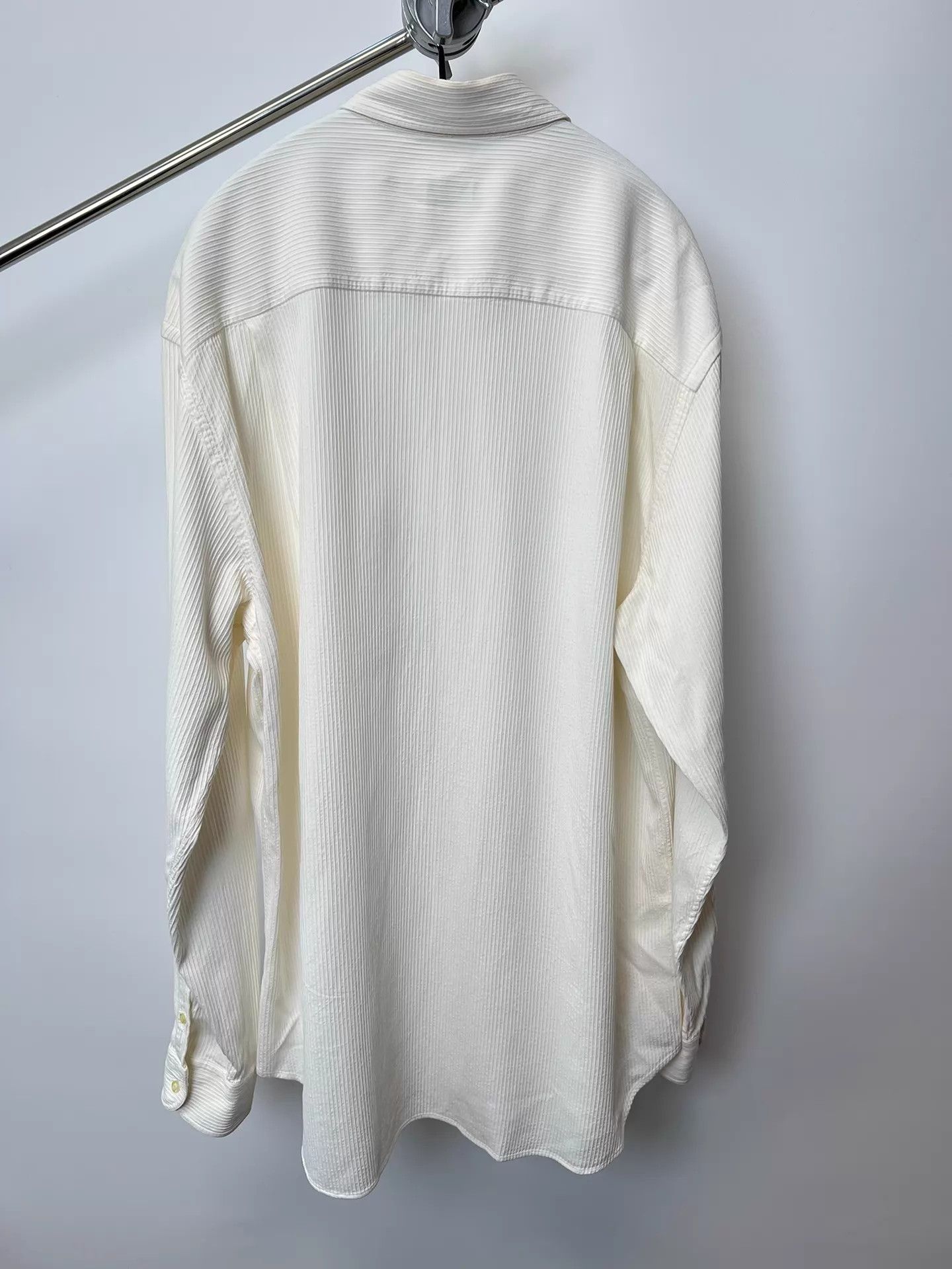 Giorgio Armani Giorgio Armani 00s Oversized Pleated Shirt Size US XXL / EU 58 / 5 - 6 Thumbnail