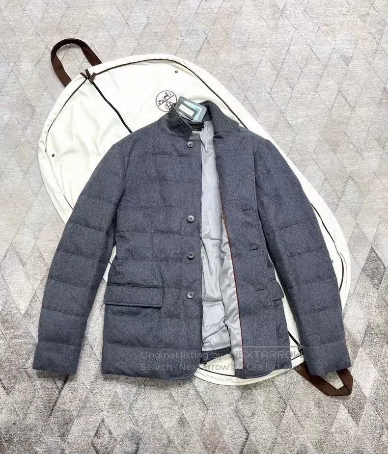 Loro Piana Loro Piana Vicuna and Baby Cashmere Down Jacket, 50% Vicun Size US XL / EU 56 / 4 - 3 Thumbnail