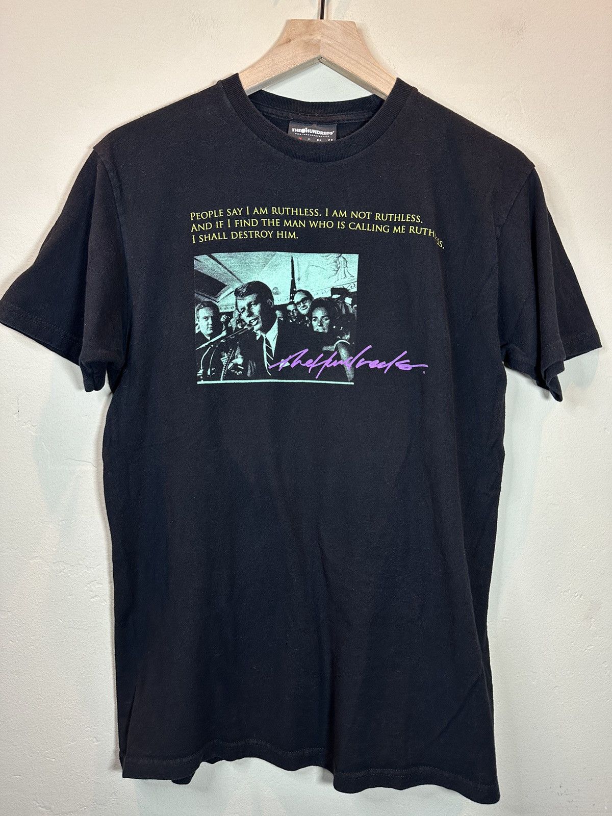 The Hundreds *RARE* The Hundreds x Robert F Kennedy Ruthless T-Shirt Size US M / EU 48-50 / 2 - 1 Thumbnail
