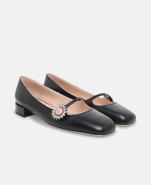 Ballerina flat with straps