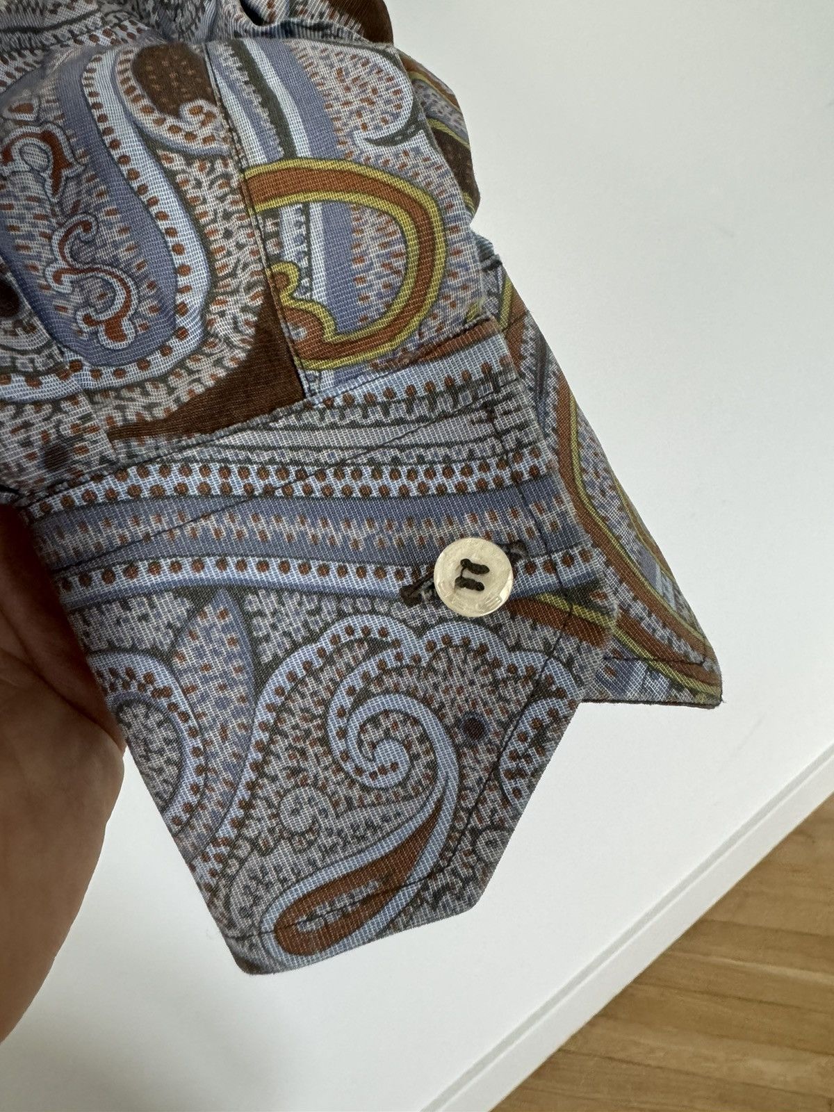 Etro Etro Milano Paisley button down shirt Vintage Casual Rare Size US S / EU 44-46 / 1 - 4 Thumbnail