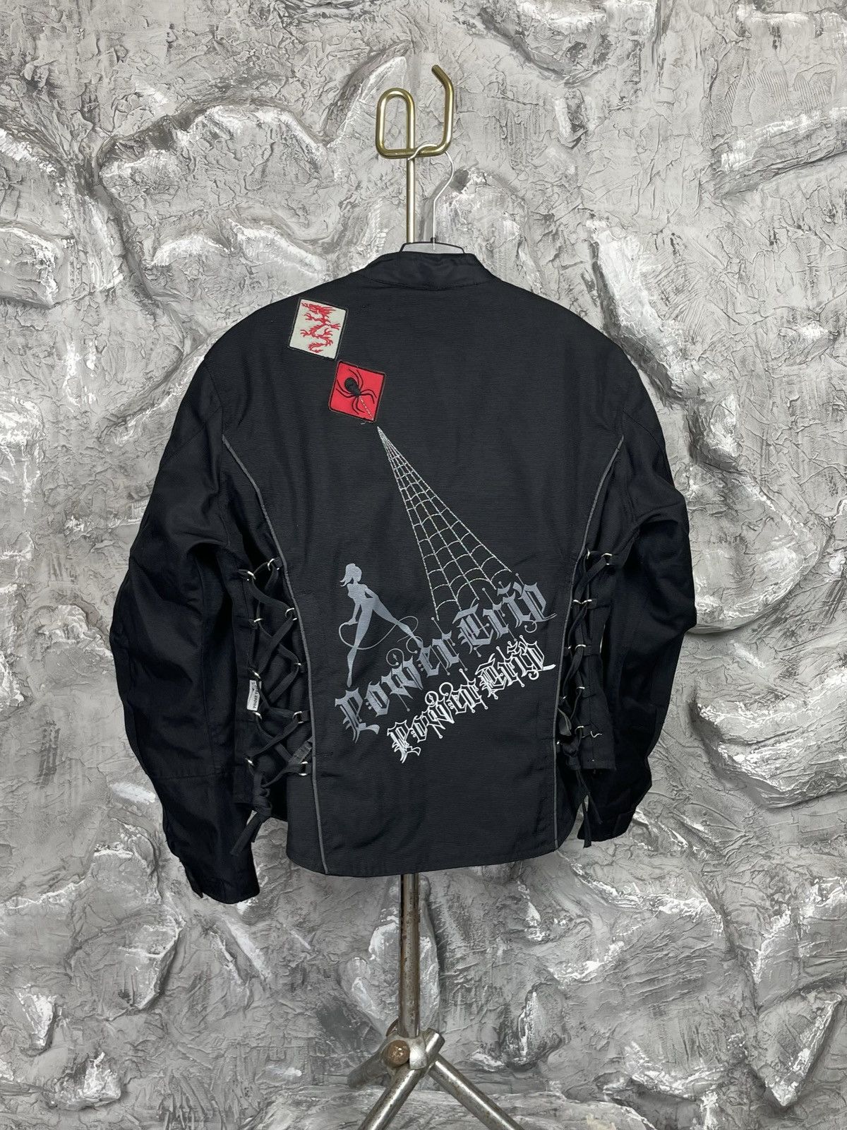 Designer Rare Y2K Punk Gothic Power Trip Bandage Moto Bomber Hysteric Size US S / EU 44-46 / 1 - 1 Thumbnail