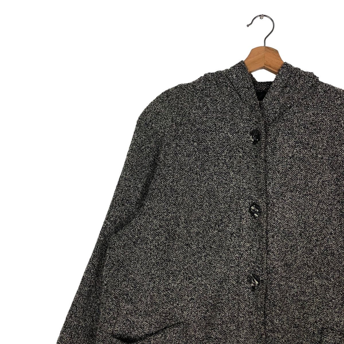 Japanese Brand 🔥RICH GREY LONG JACKET WOOL VOW TOKYO ISSEY MIYAKE Size US L / EU 52-54 / 3 - 8 Thumbnail