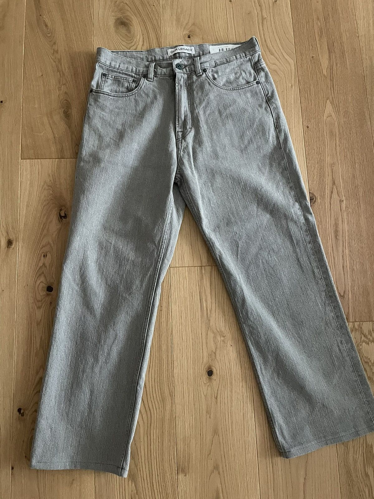 Our Legacy Our Legacy Third Cut Jeans gray: Concrete Chain Twill