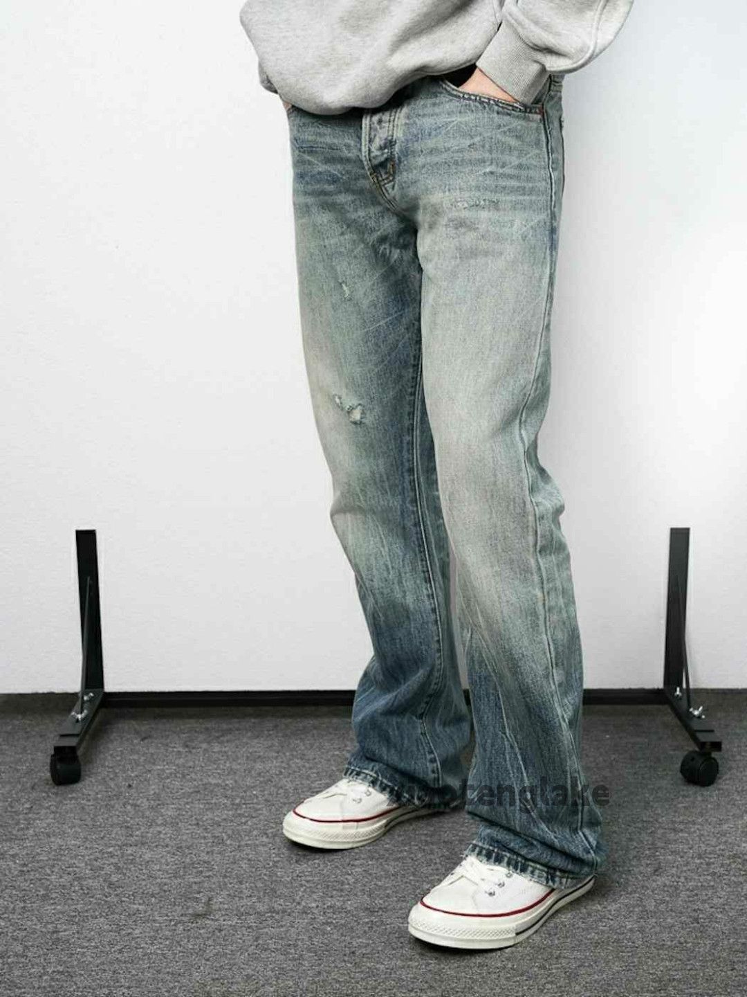 Jean × Vintage washed faded y2k skate hiphop yuppie jeans Size US 30 / EU 46 - 3 Thumbnail