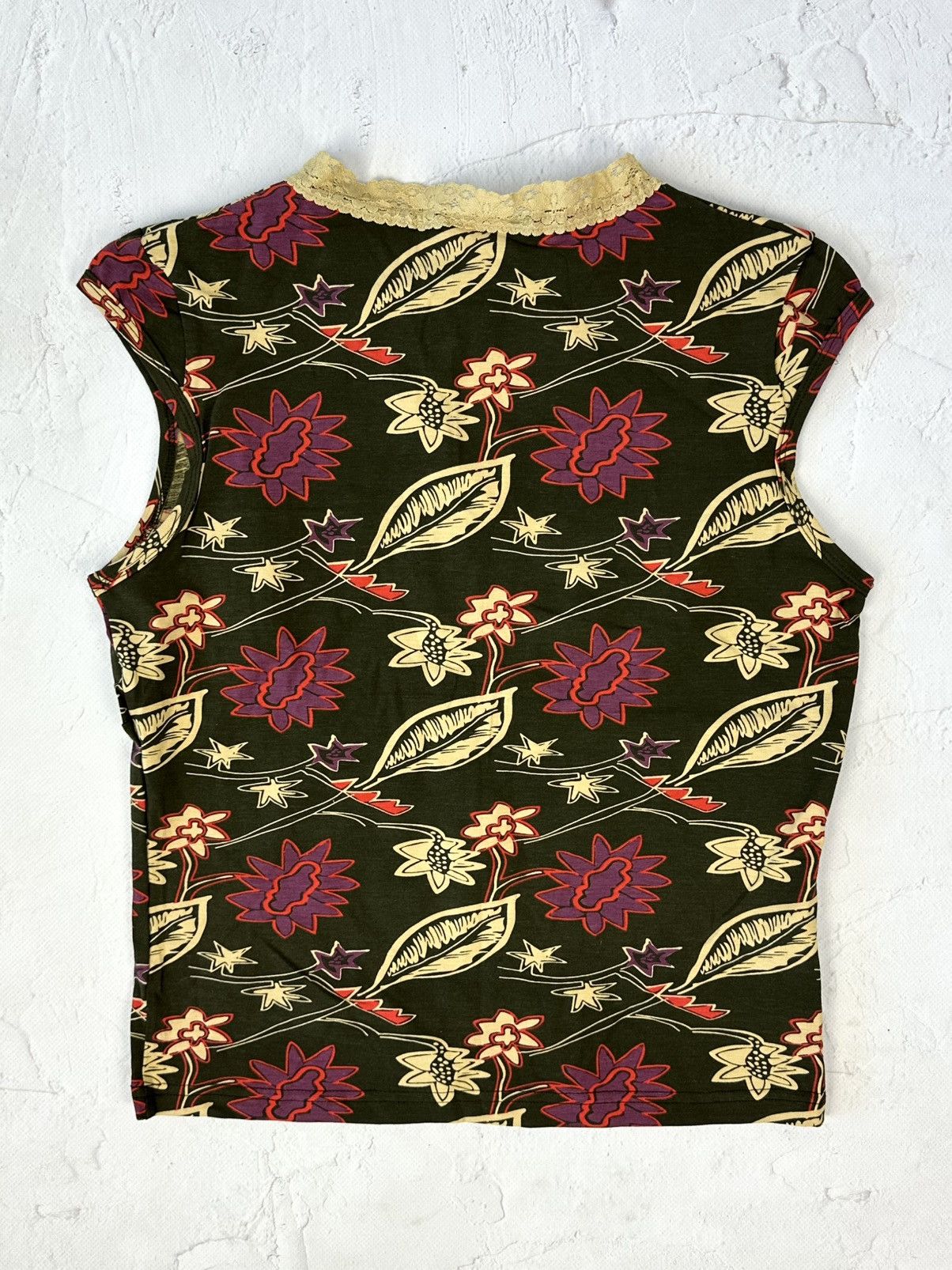 Beauty Beast × If Six Was Nine × Vintage NEW Vintage Printed Top Size M / US 6-8 / IT 42-44 - 4 Thumbnail