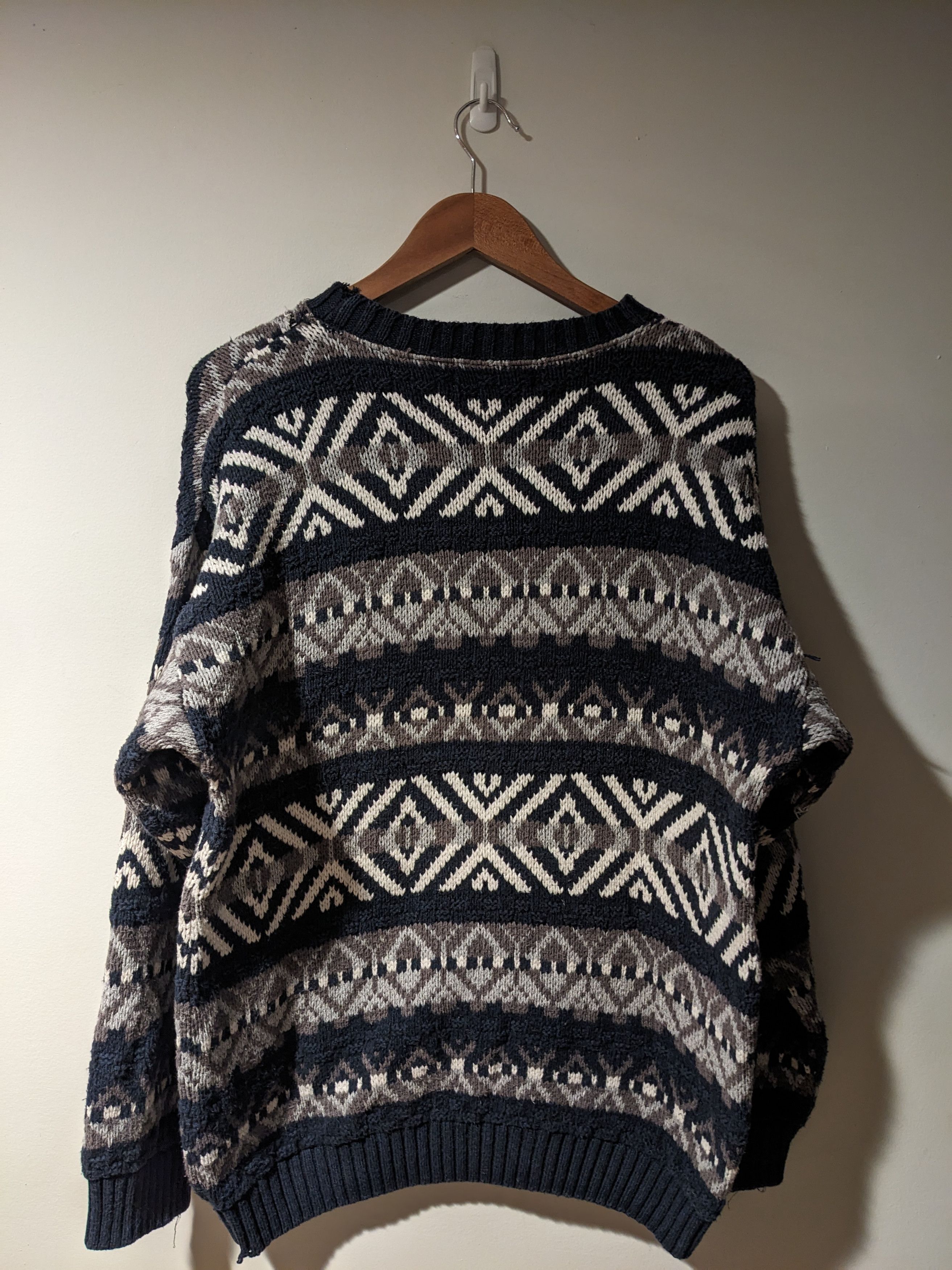 Other Vintage 90s Rittenhouse Square Blue Large Knitted Sweater Size US L / EU 52-54 / 3 - 3 Thumbnail