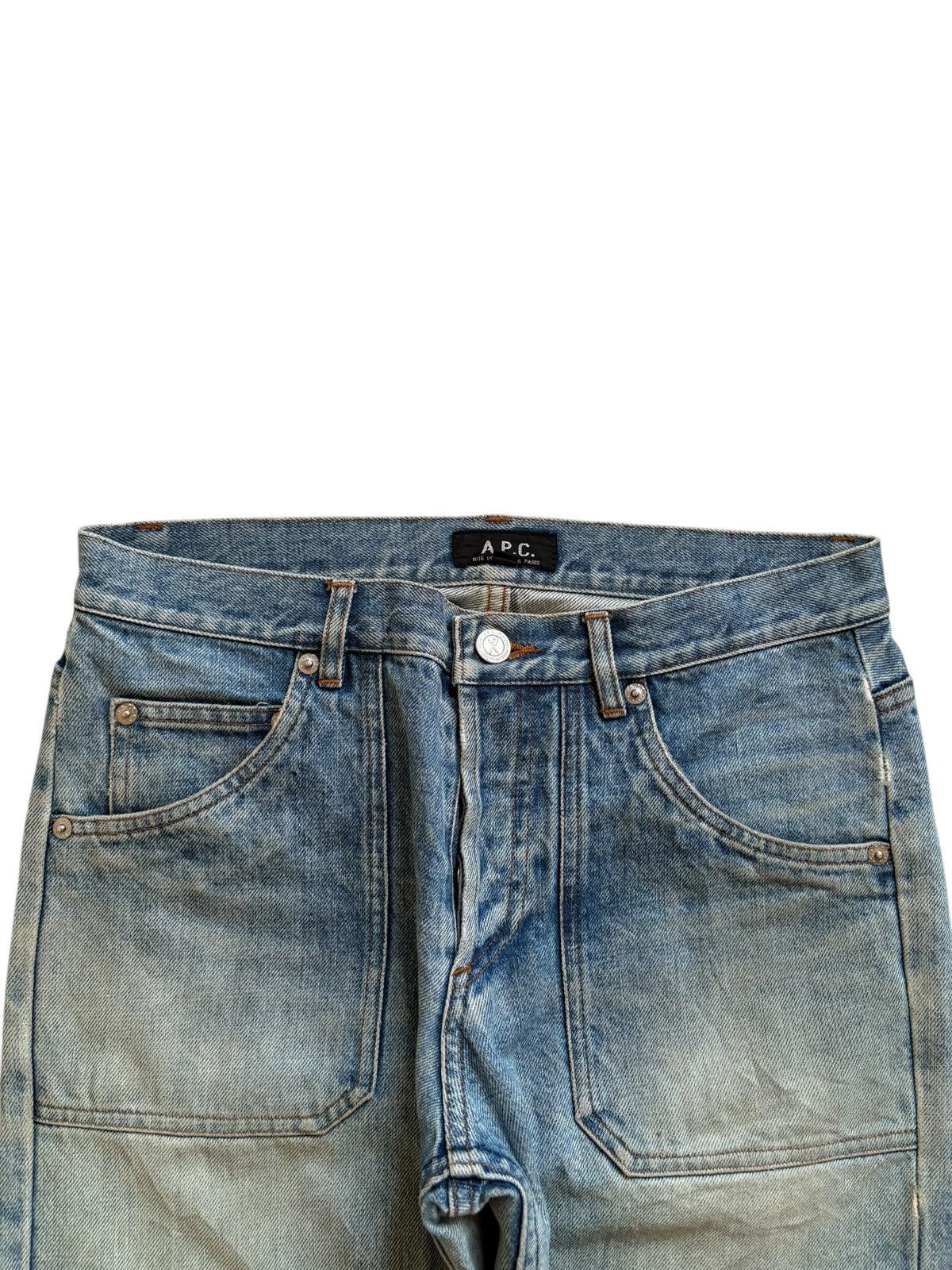 A.P.C. Vintage A.P.C. Button Fly Mud Wash Baker Pants Jeans Size US 28 / EU 44 - 4 Thumbnail