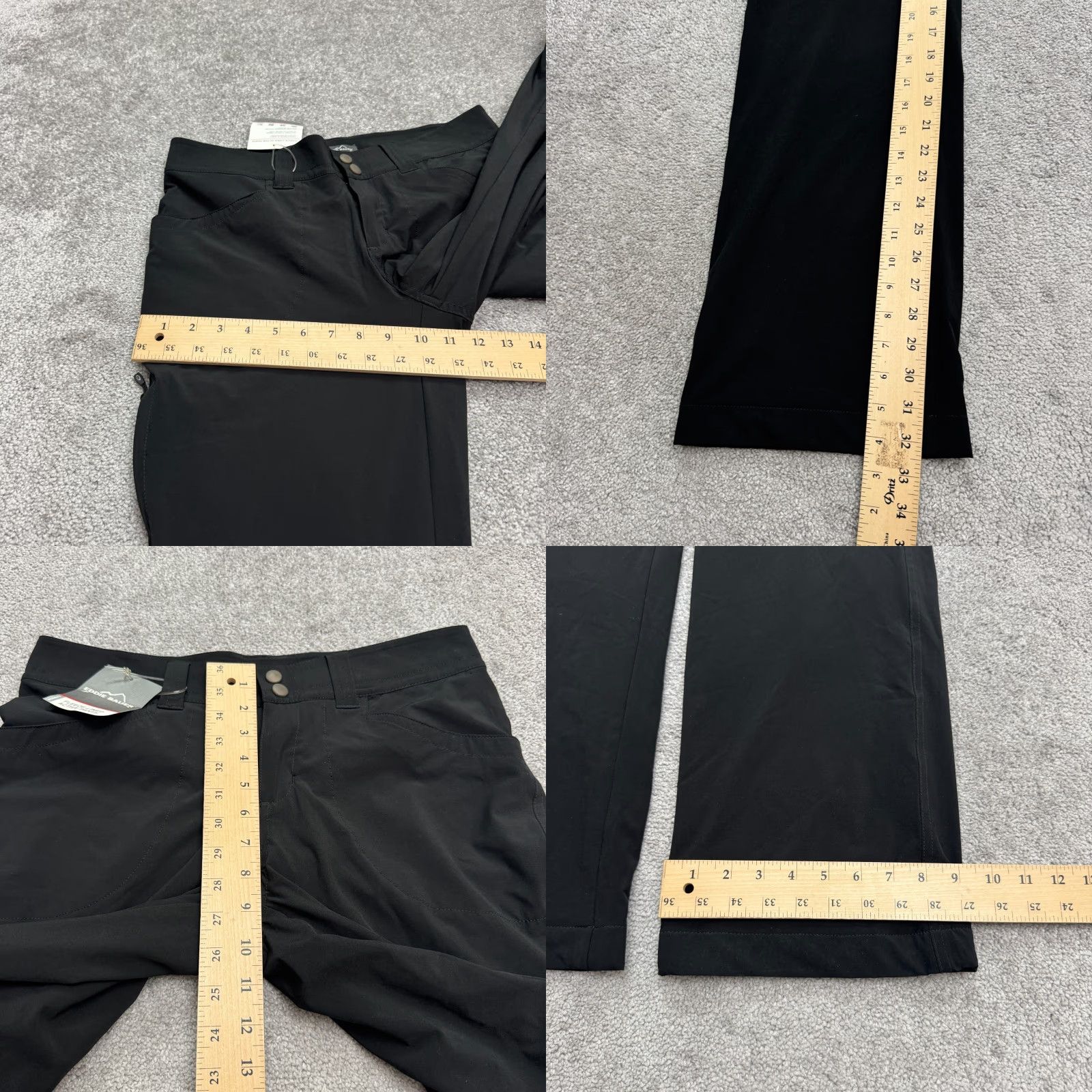 Eddie Bauer Eddie Bauer Fleece Lined Water Repellent Active Pants Womens 4 Black Outdoor NWT Size 27" / US 4 / IT 40 - 9 Thumbnail