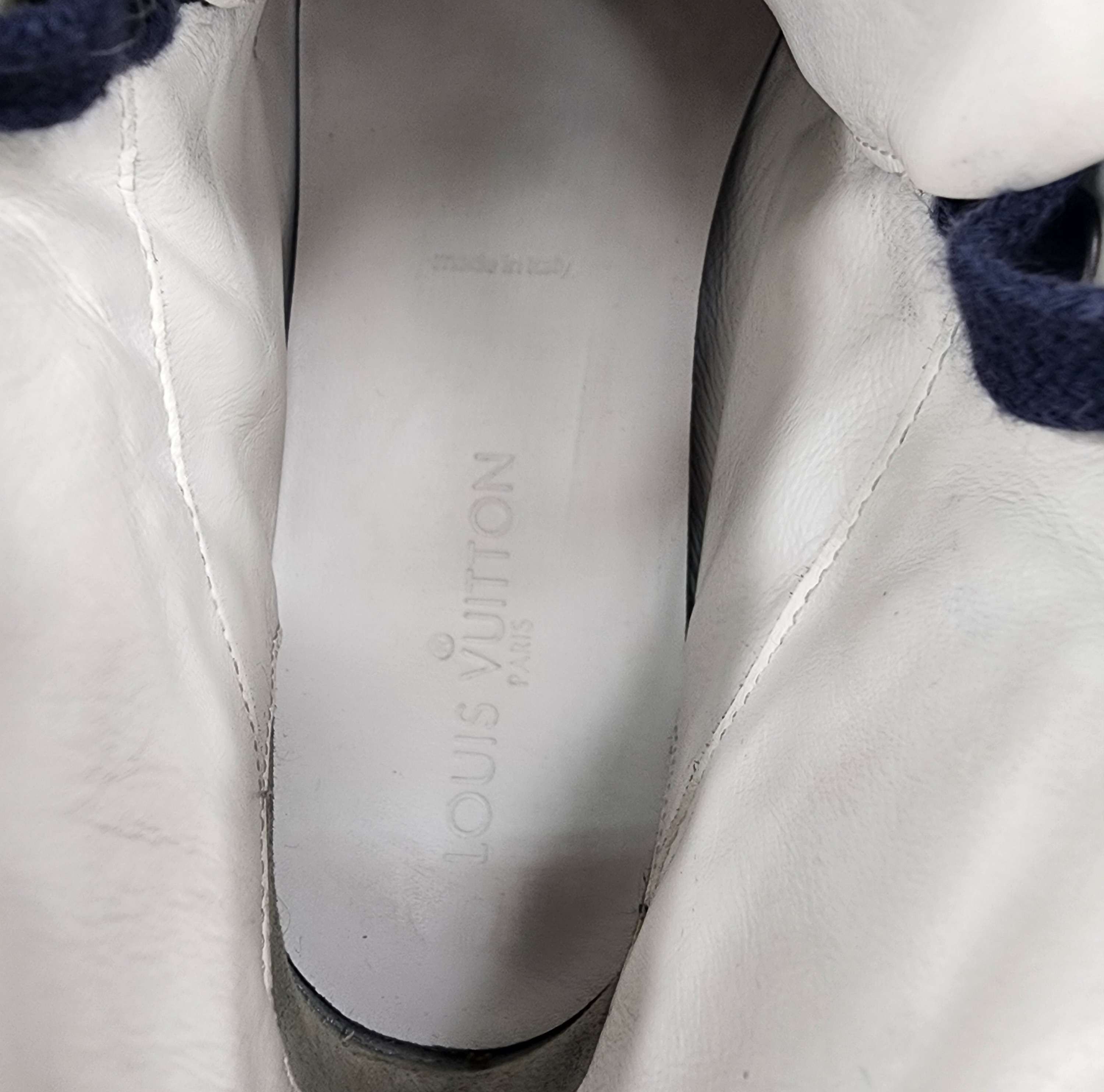 Louis Vuitton Louis Vuitton Fastball navy Hi top sneakers Size US 7 / EU 40 - 7 Thumbnail