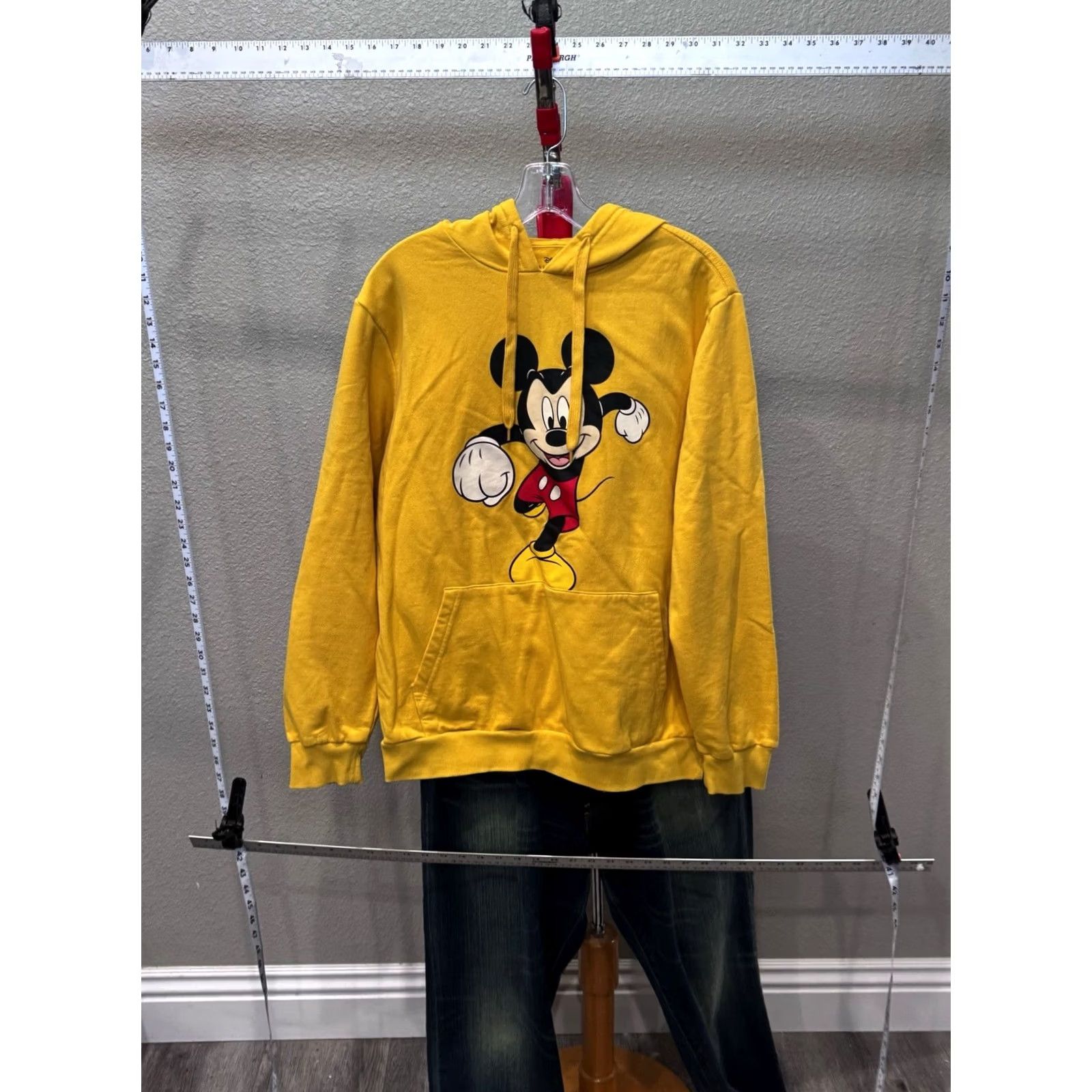 Disney Disney Mickey Mouse Running Yellow Hoody L Mens Shirt Multicolor 90s? Size US L / EU 52-54 / 3 - 2 Thumbnail