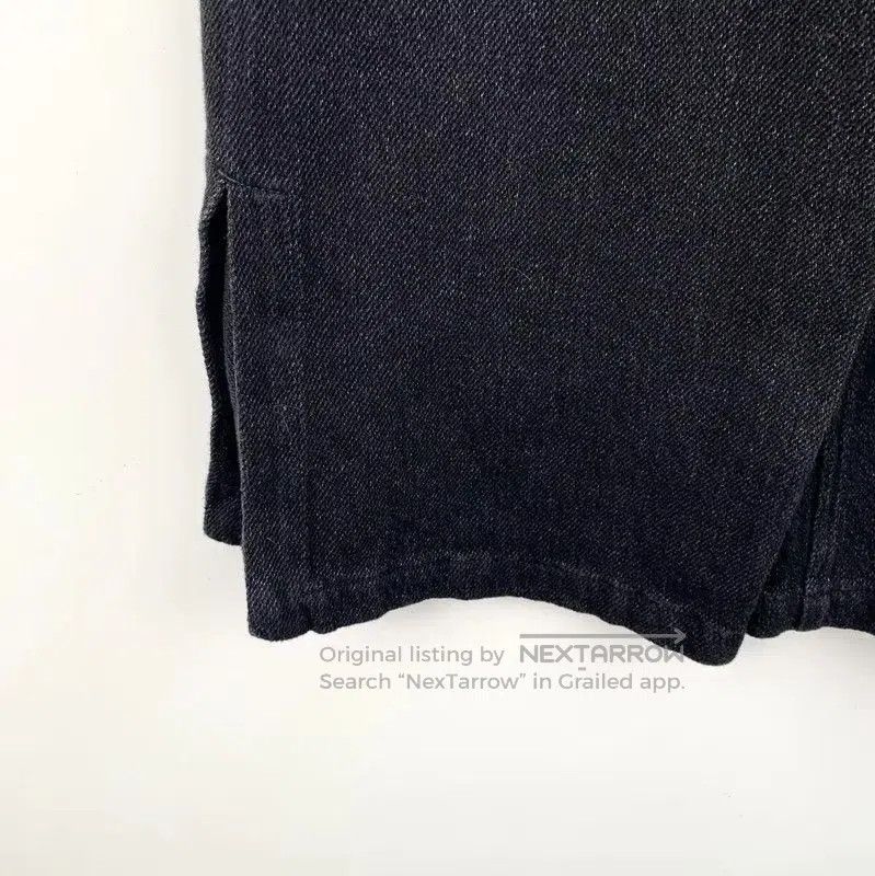 Chanel Chanel Black Cotton Wide Leg Jeans . Size 22" - 3 Thumbnail