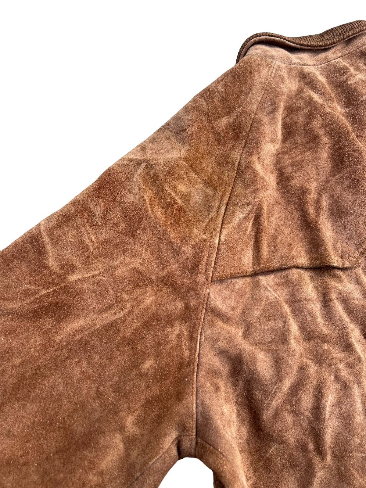Polo Ralph Lauren VTG 90s Polo Ralph Lauren Patina Suede Leather Bomber Jacket Size US M / EU 48-50 / 2 - 17 Thumbnail