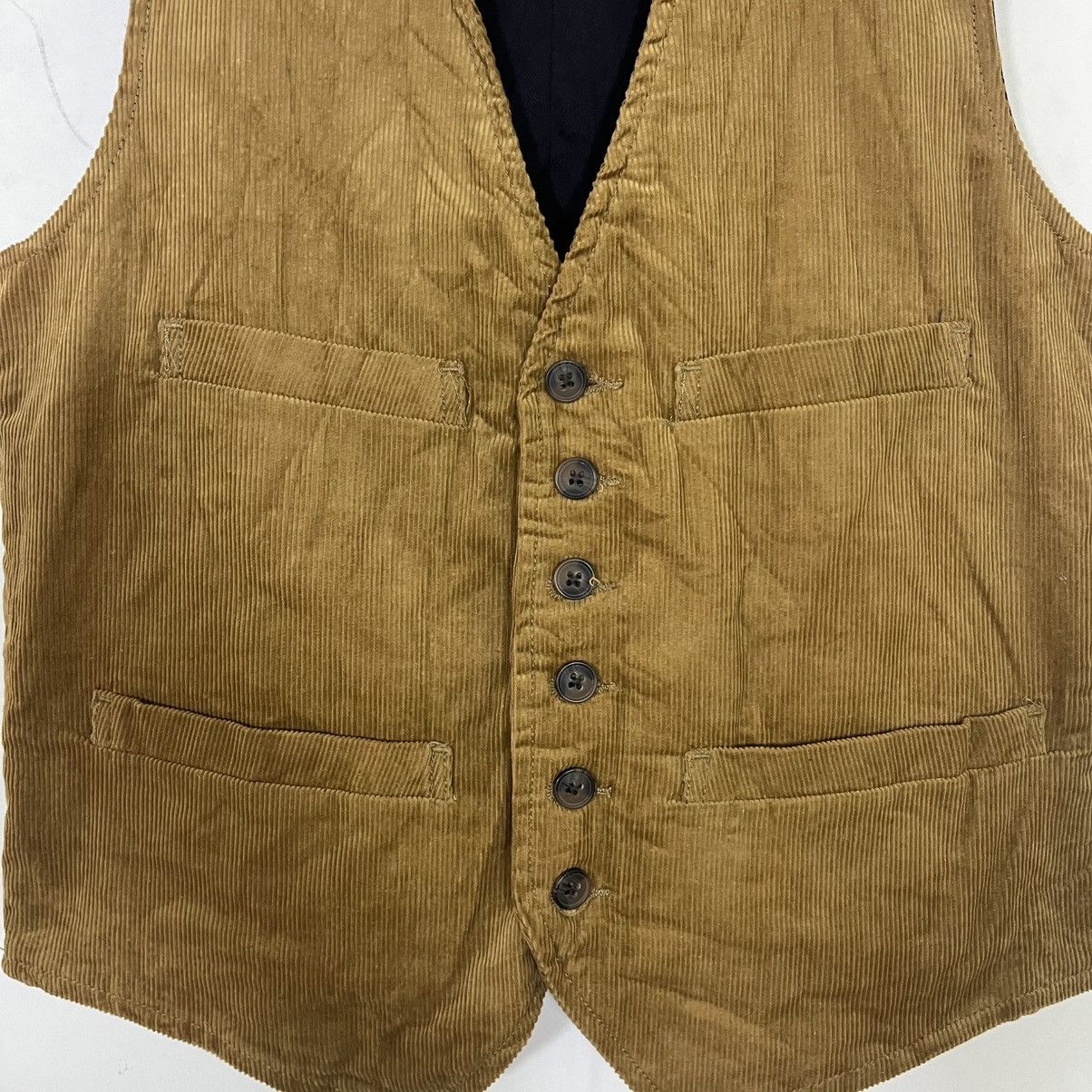 Kapital GLOBAL WORK VINTAGE CORDUROY BUTTON UP VEST KAPITAL INSPIRED Size US S / EU 44-46 / 1 - 2 Thumbnail