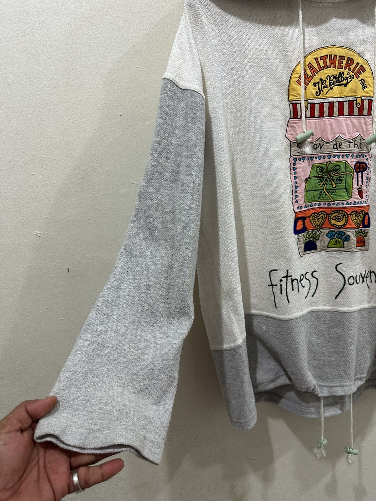 Jean Charles De Castelbajac 90’s JC Castelbajac Fitnes Souviner Hoodie Size US L / EU 52-54 / 3 - 7 Thumbnail
