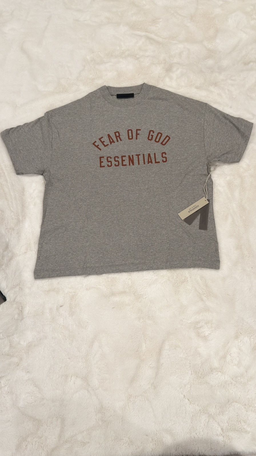 Fear of God FOG Essentials FW24 Dark Heather Crewneck Tee Size S Size US S / EU 44-46 / 1 - 1 Thumbnail