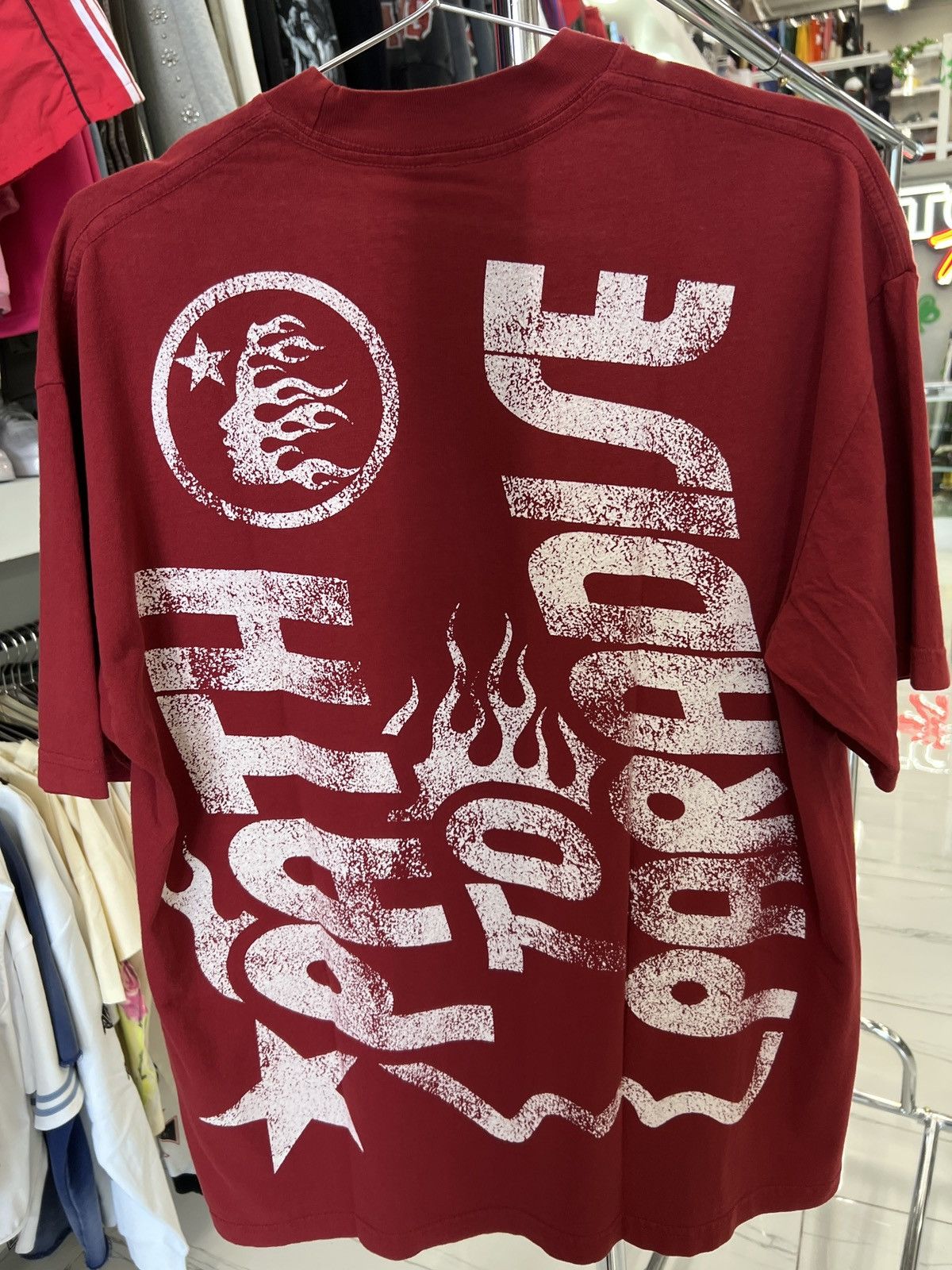 HELLSTAR Jesus Emblem Tee Blood Red Size US L / EU 52-54 / 3 - 2 Thumbnail
