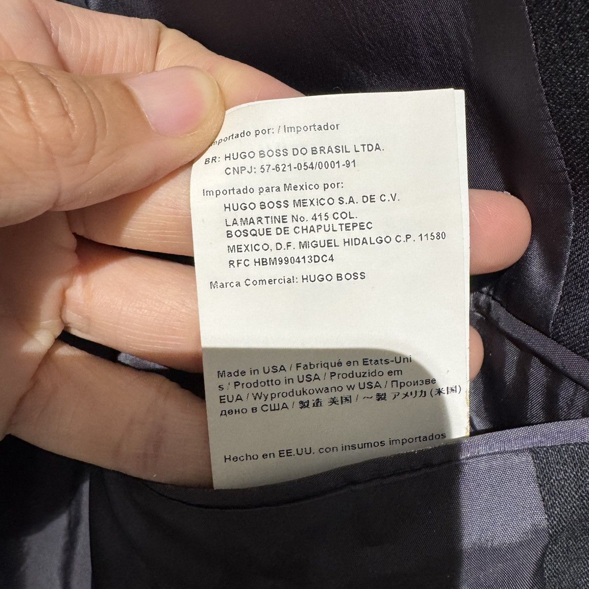 Hugo Boss Hugo Boss grey wool blazer, crafted from 100% virgin wool Size 40L - 6 Thumbnail
