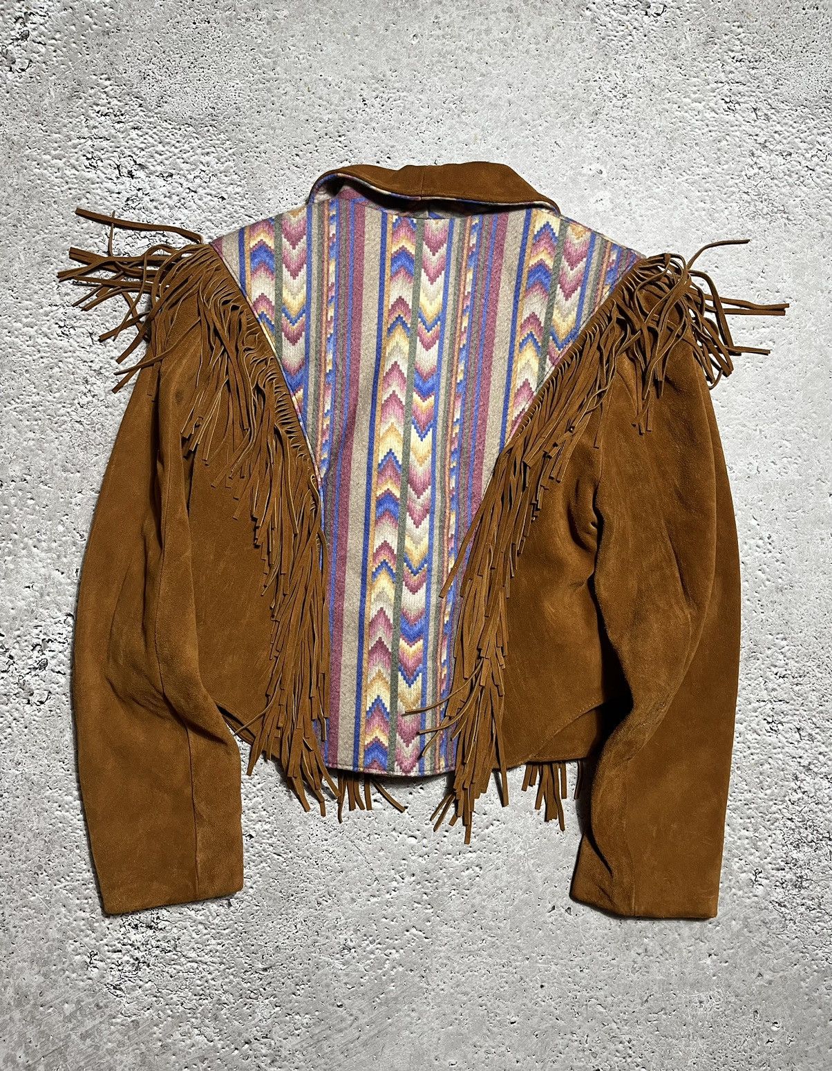 Cowboy Equipment Vintage Woman’s Made USA Lariat Leather Western Jacket Size M / US 6-8 / IT 42-44 - 14 Thumbnail