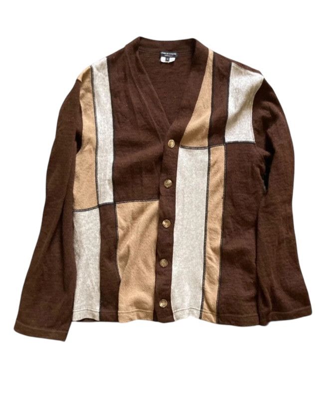 Comme des Garcons × Japanese Brand × Junya Watanabe Comme Des Garcons Sweater Jumper Knit Cargian Jacket EX0059 Size US L / EU 52-54 / 3 - 1 Thumbnail