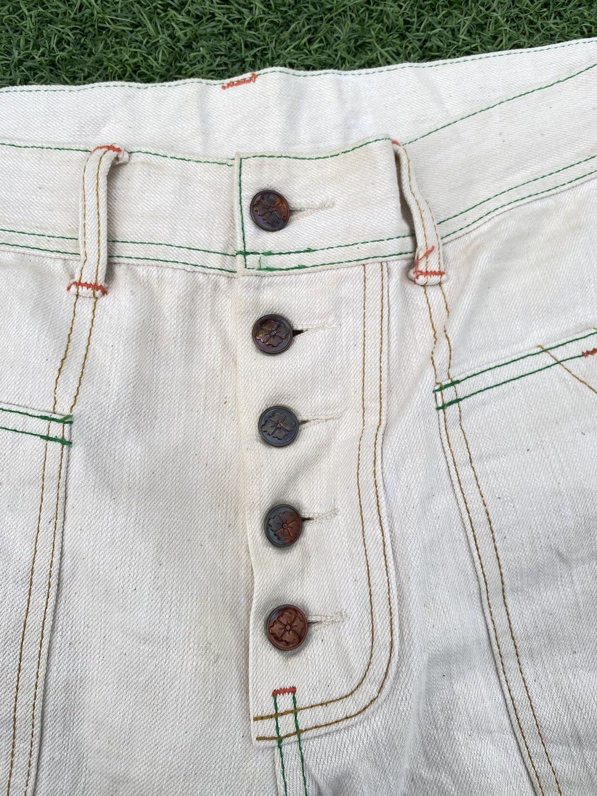 Evisu EVISU GENES OSAKA BY HIDEHIKO YAMANE WITH PINK SELVEDGE Size US 36 / EU 52 - 8 Thumbnail