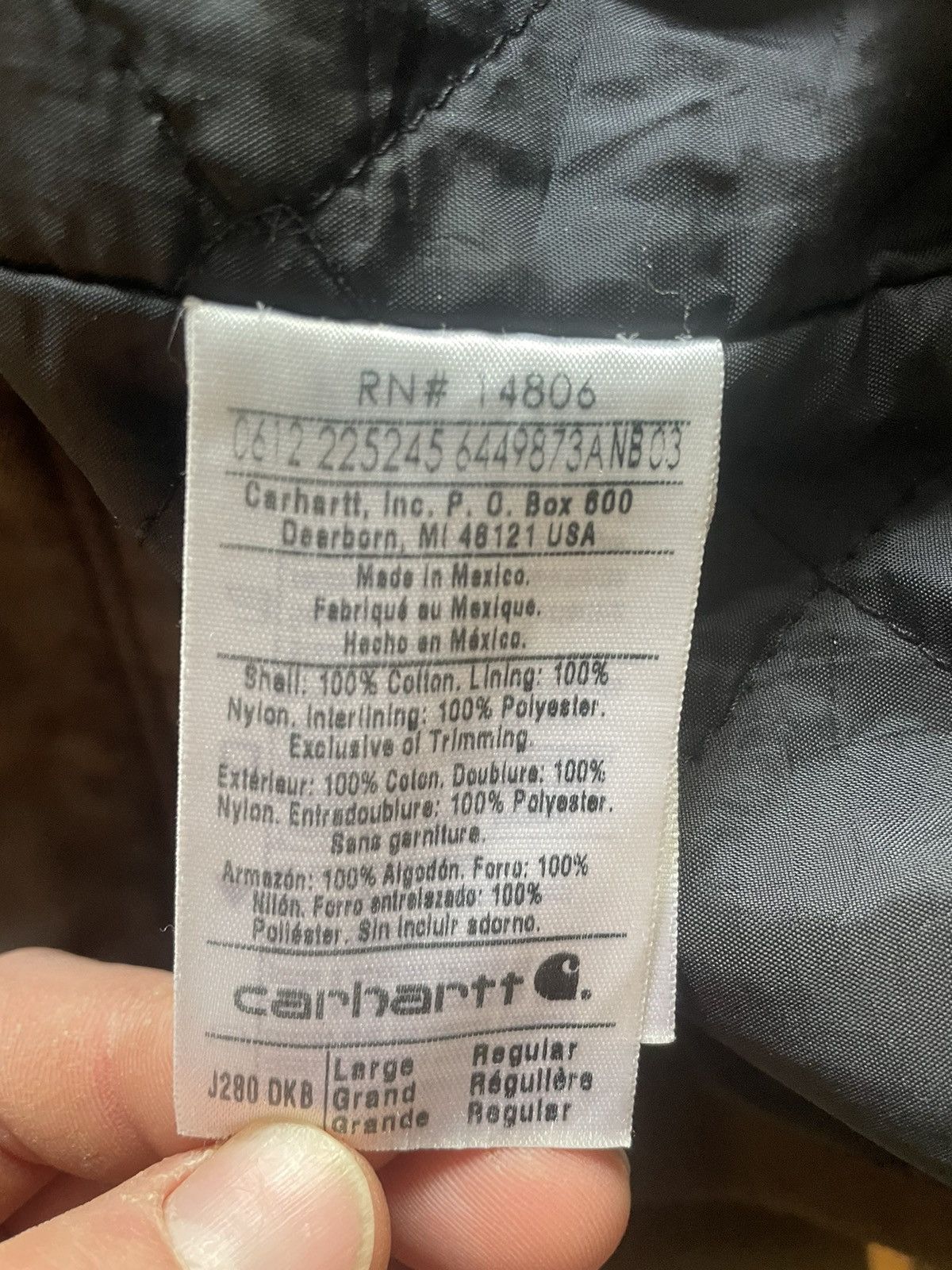 Carhartt Carhartt j280 brown size Large Size US L / EU 52-54 / 3 - 5 Thumbnail