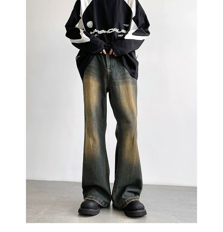 Japanese Brand Retro Men's Wide-Leg American High Street Jeans Size US 32 / EU 48 - 1 Thumbnail