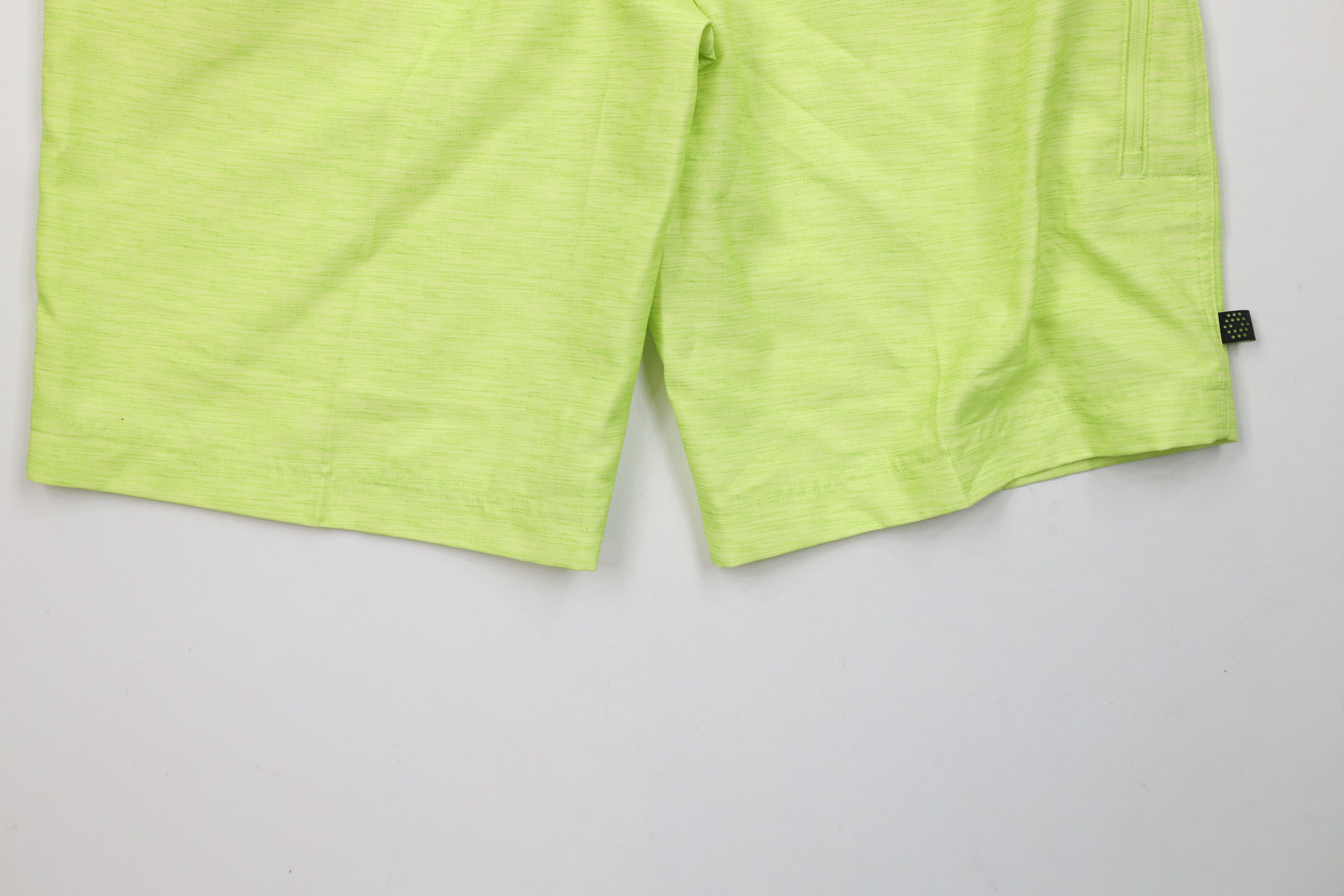 Puma × Vintage Puma Golf Cell Chambray Golfing Chino Shorts Lime Green Size US 30 / EU 46 - 15 Thumbnail
