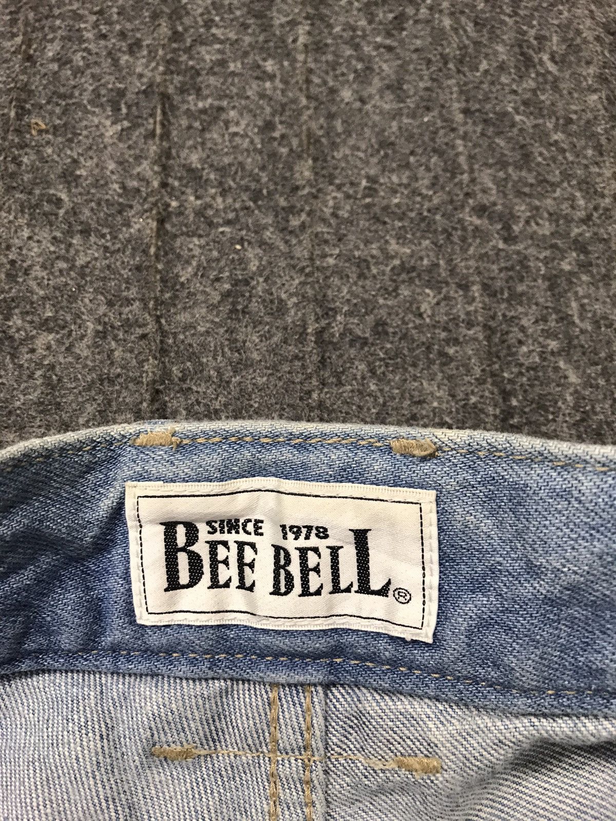 Japanese Brand 90s Bee Bell Indigo Denim Baggy Embroidery Doraemon Patches Size 34" / US 12 / IT 48 - 6 Thumbnail