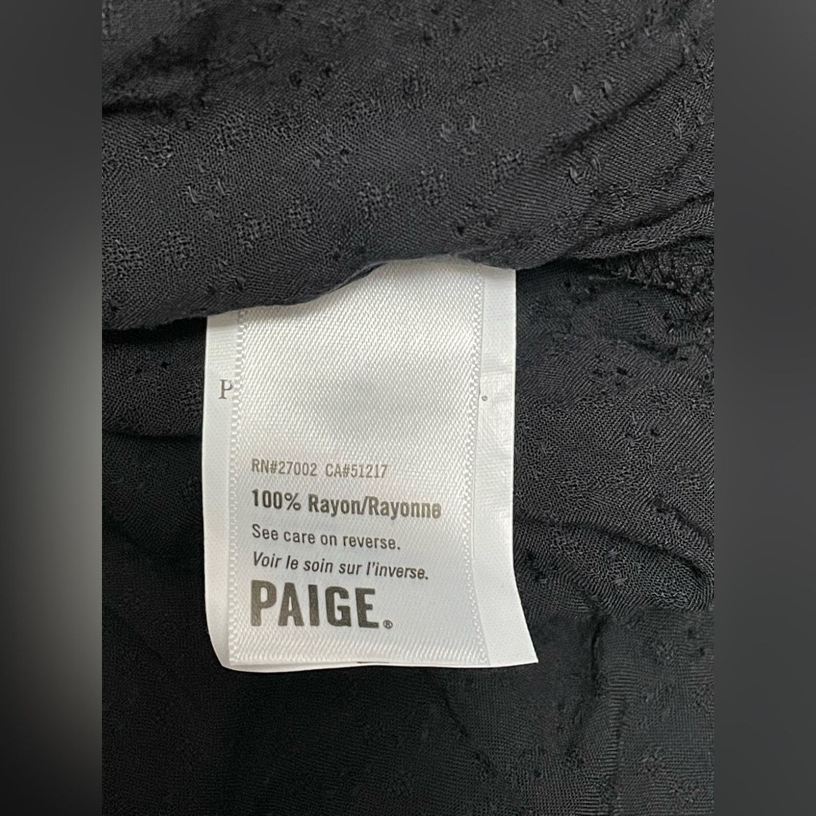 Paige PAIGE Fenna Top (#249334) in Black - Women’s Size Medium Size M / US 6-8 / IT 42-44 - 4 Thumbnail