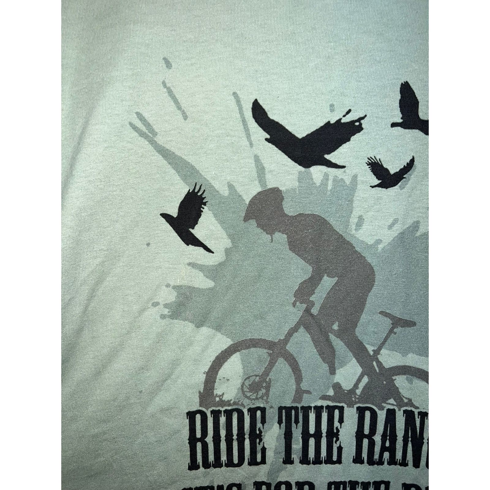 Gildan Chico Basin Ranch Shirt Hike The Plains Green Bike Hiker M Size US M / EU 48-50 / 2 - 3 Thumbnail