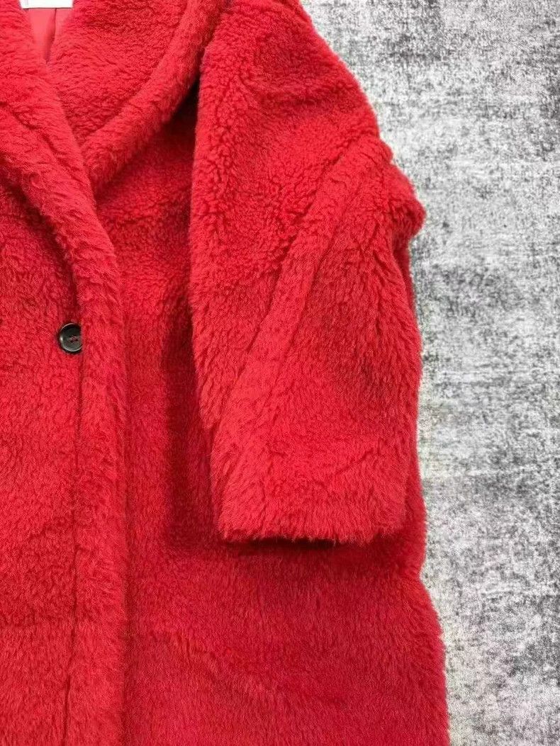 Max Mara Max Mara Red Teddy Coat Size XS / US 0-2 / IT 36-38 - 5 Thumbnail