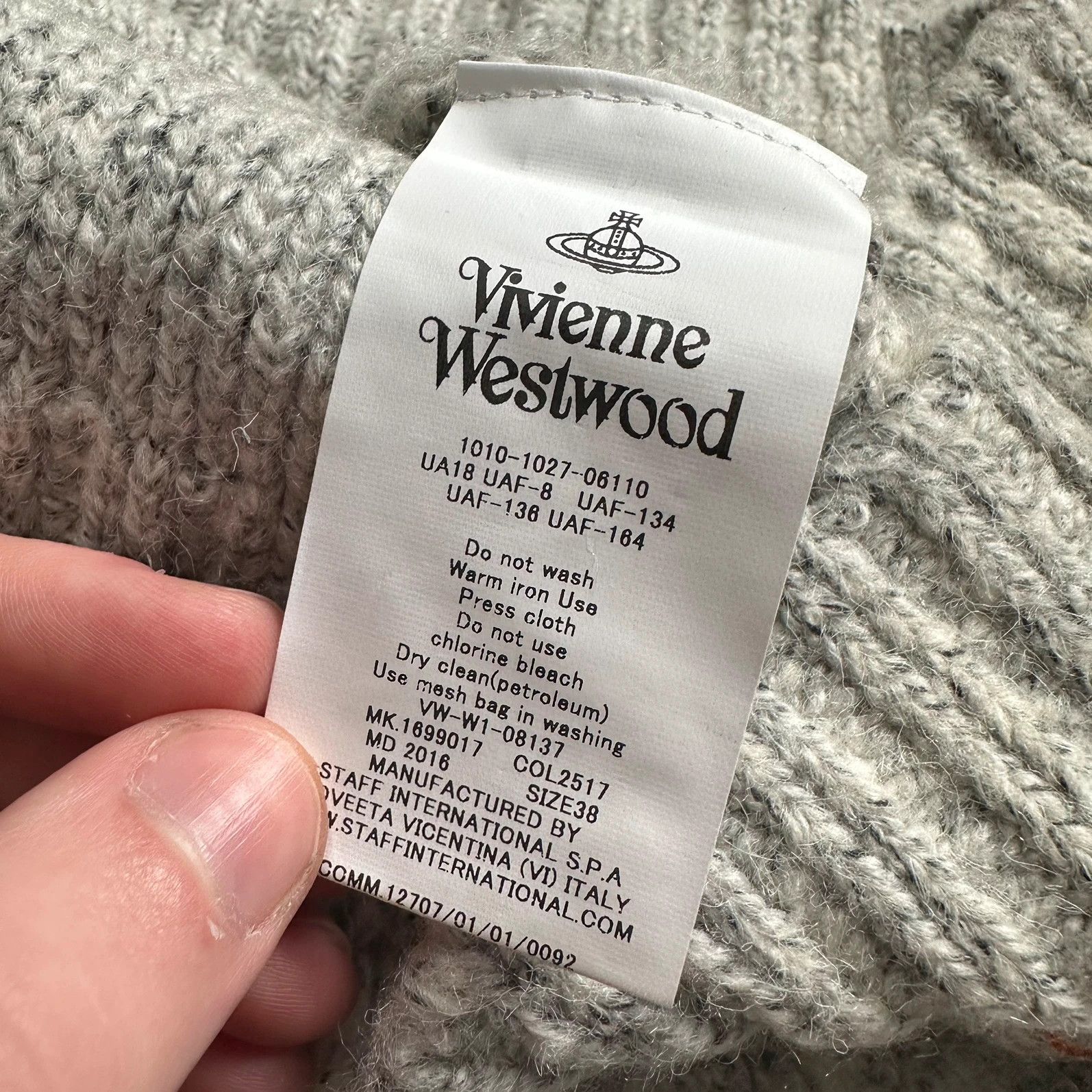 Vivienne Westwood Vivienne Westwood Red Label Sweater Knit Wool Cream Grey Size M / US 6-8 / IT 42-44 - 5 Thumbnail