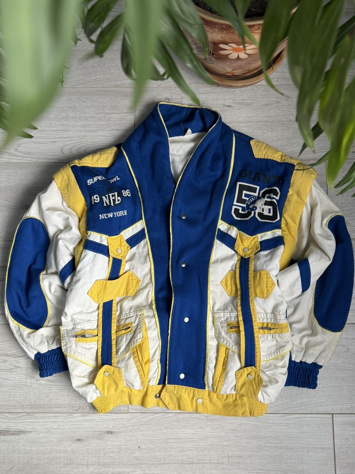 NHL × Vintage Vintage NFL New York Giants Super Bowl 1986 bomber jack 56 Size US M / EU 48-50 / 2 - 1 Thumbnail