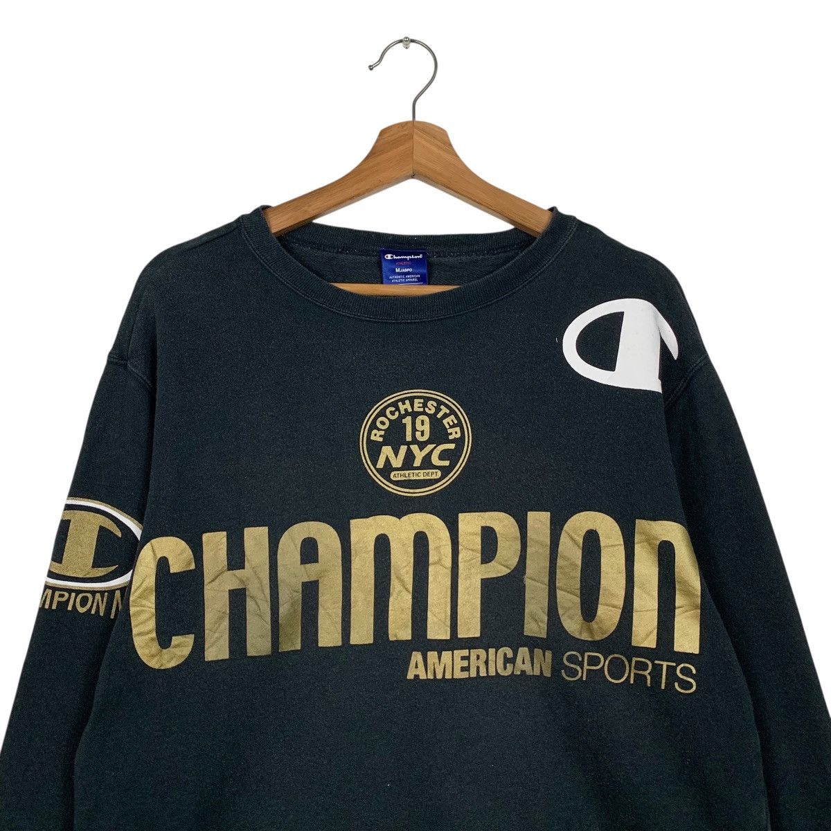 Champion CHAMPION Big Logo Crewneck Sweatshirt #3604-C165 Size US M / EU 48-50 / 2 - 2 Thumbnail