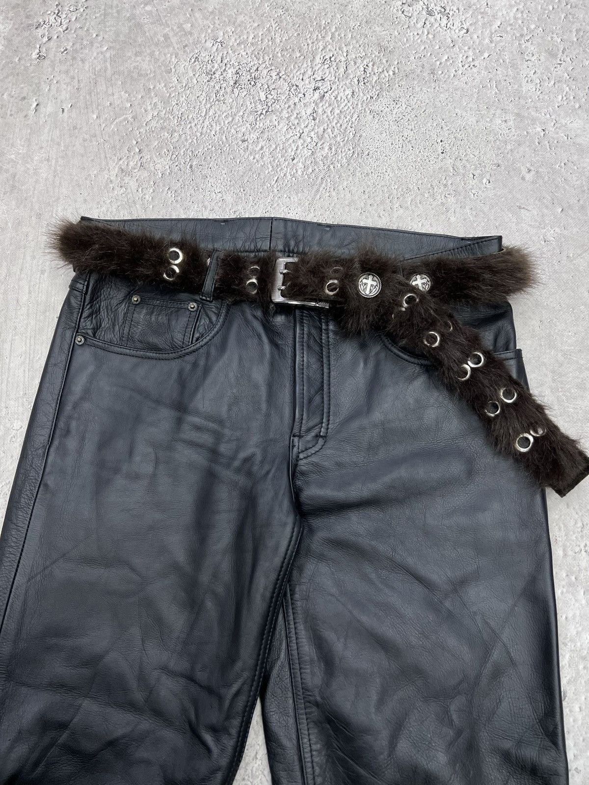 Hysteric Glamour Rare Fur Fuzzy Hysteric Glamour style long leather belt y2k Size ONE SIZE - 1 Thumbnail