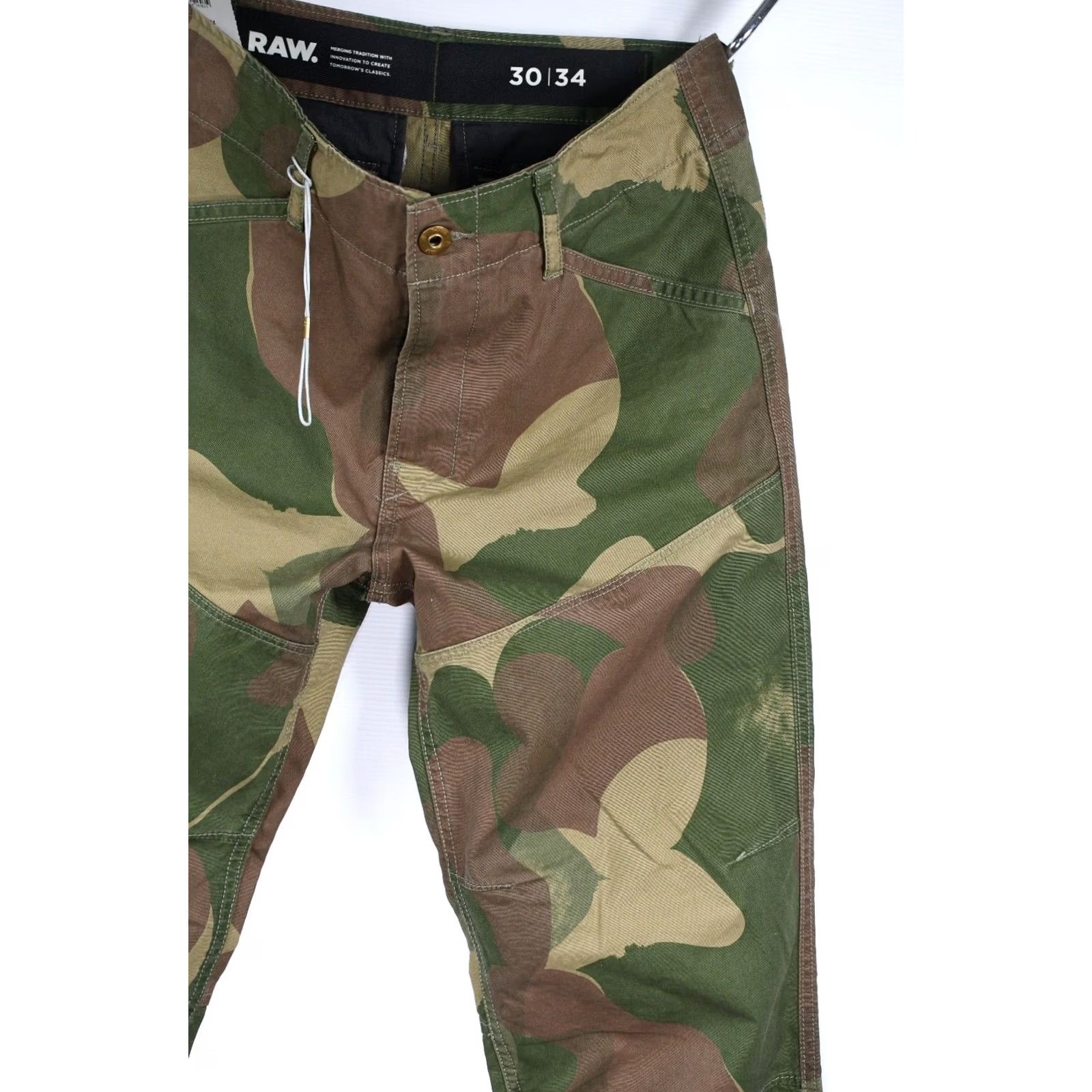 G-Star G-Star Rovic SEC Straight Tapered Jeans Mens W30 L34 Camouflage Multicolor 100% Cotton Modern Classic Fit Inseam 34 Inseam 31.10in Size US 30 / EU 46 - 6 Thumbnail