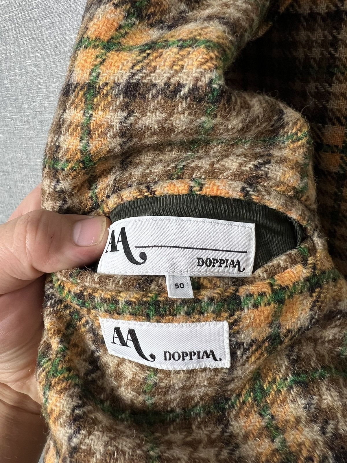 Doppiaa Rare Doppiiaa Aabenzio Tweed Checkered Blazer Jacket Size US M / EU 48-50 / 2 - 19 Thumbnail