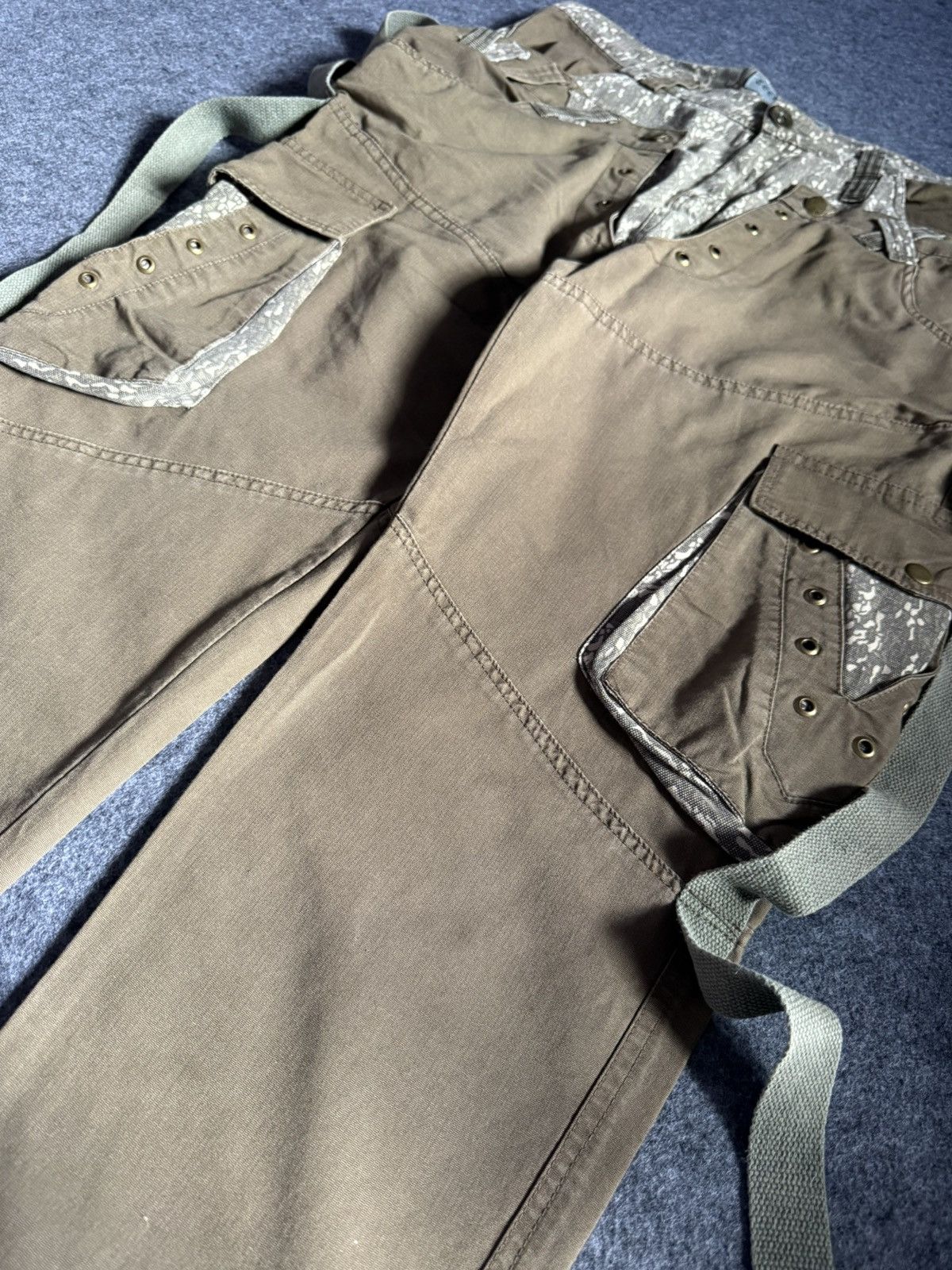 PPFM × semanticdesign Tech Too Japan Double Waist Parachute Alien Cargo Pants Size US 36 / EU 52 - 9 Thumbnail