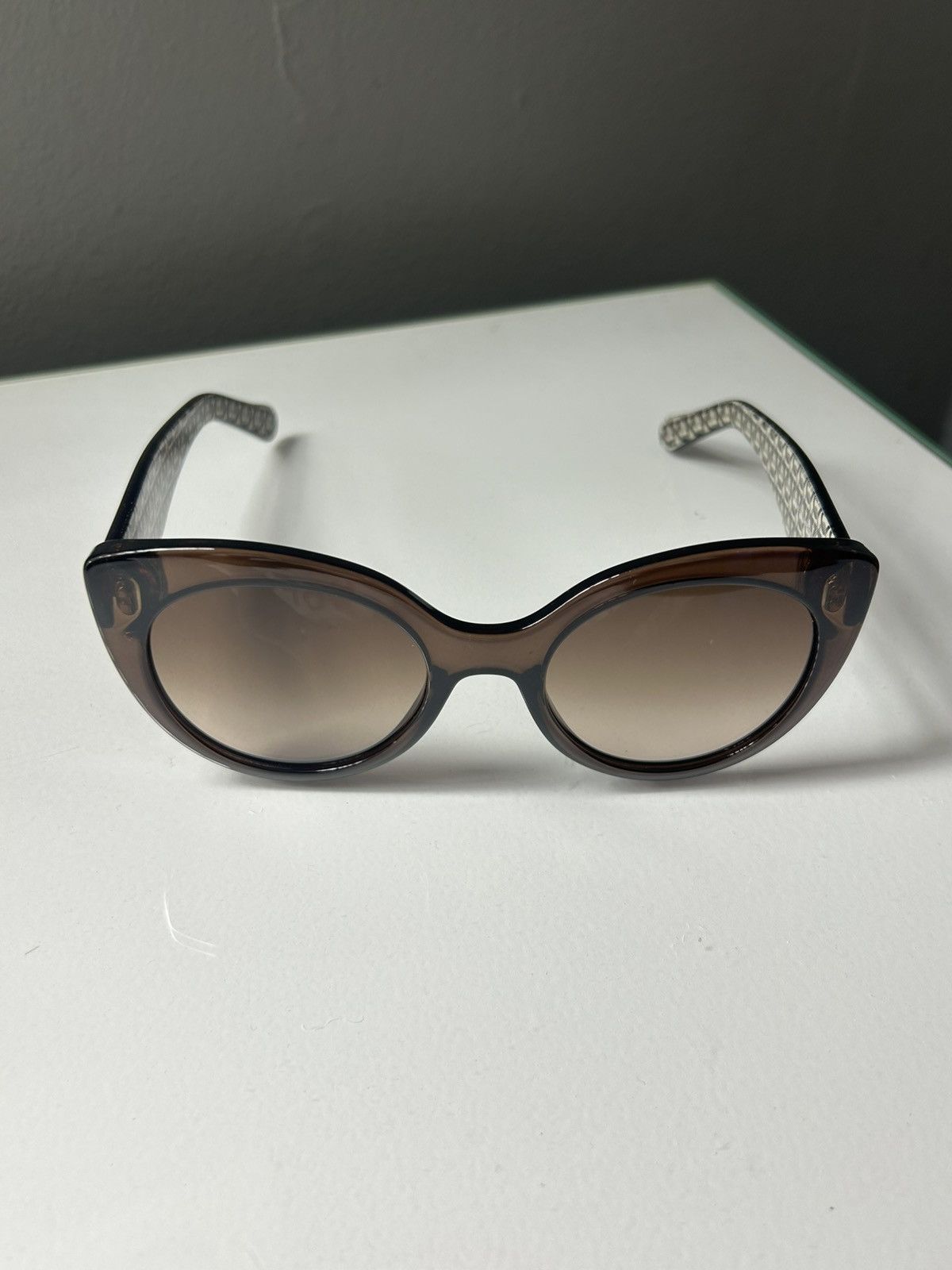 Salvatore Ferragamo Salvatore Ferragamo SF964S Cat Eye Crystal Brown Sunglasses Size ONE SIZE - 2 Thumbnail