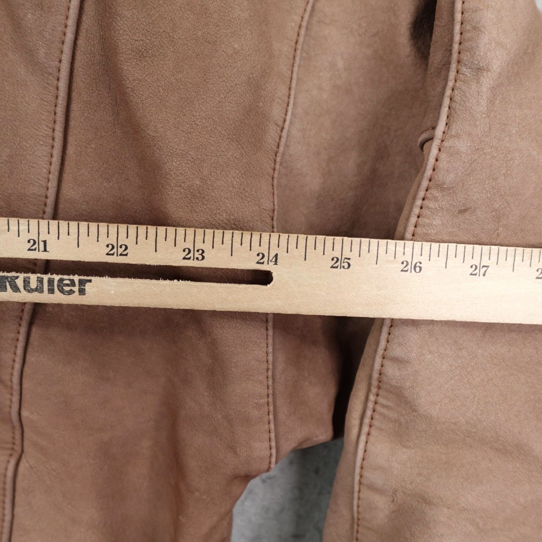 Vintage VINTAGE Charles Klein Jacket Womens XL Brown Leather Bomber Flight Aviator Map Lining Size XL / US 12-14 / IT 48-50 - 7 Thumbnail
