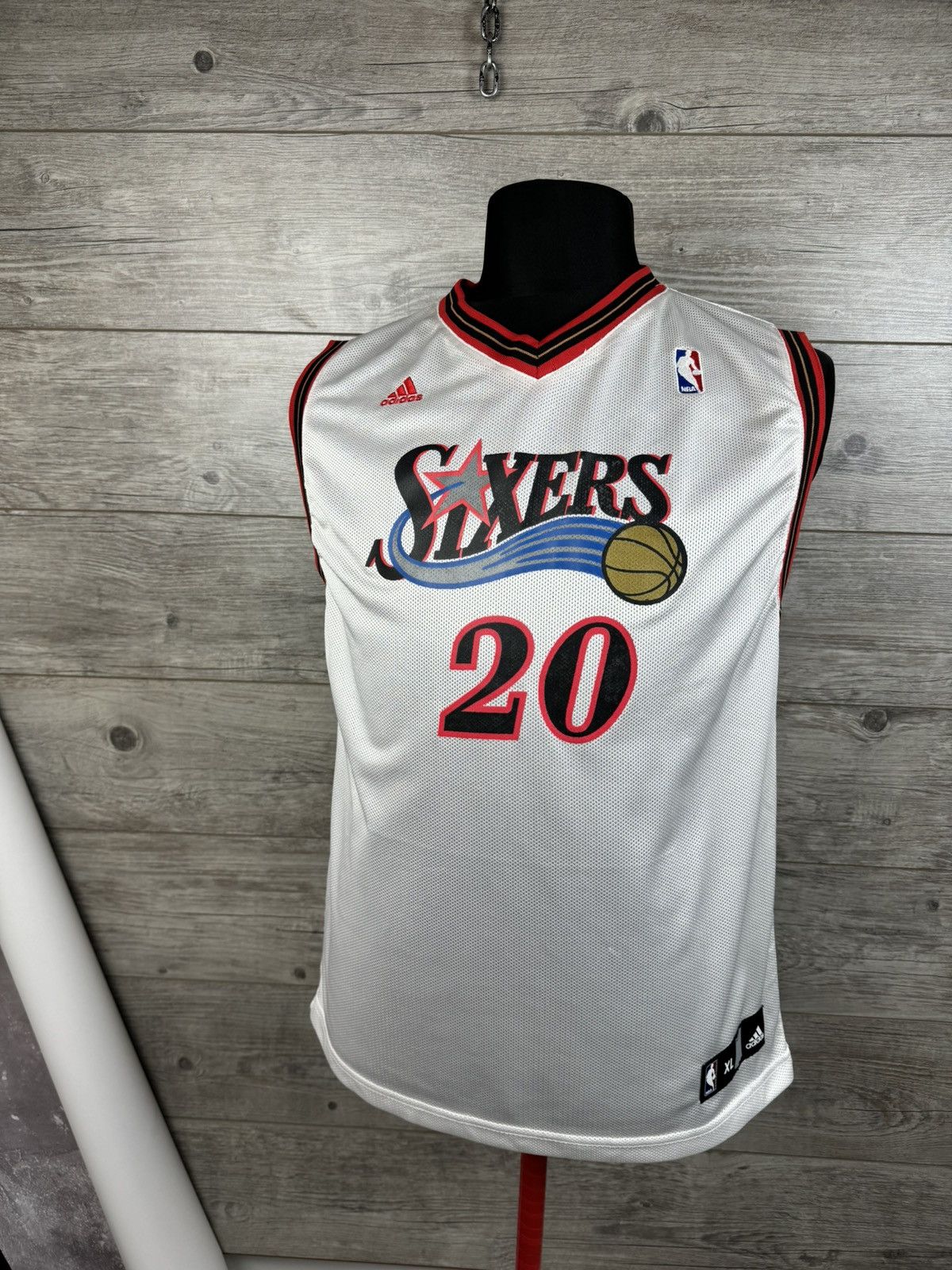 NBA ADIDAS NBA 90s Philadelphia Jersey 🇯🇪 Basketball Savage 20 Size US M / EU 48-50 / 2 - 4 Thumbnail