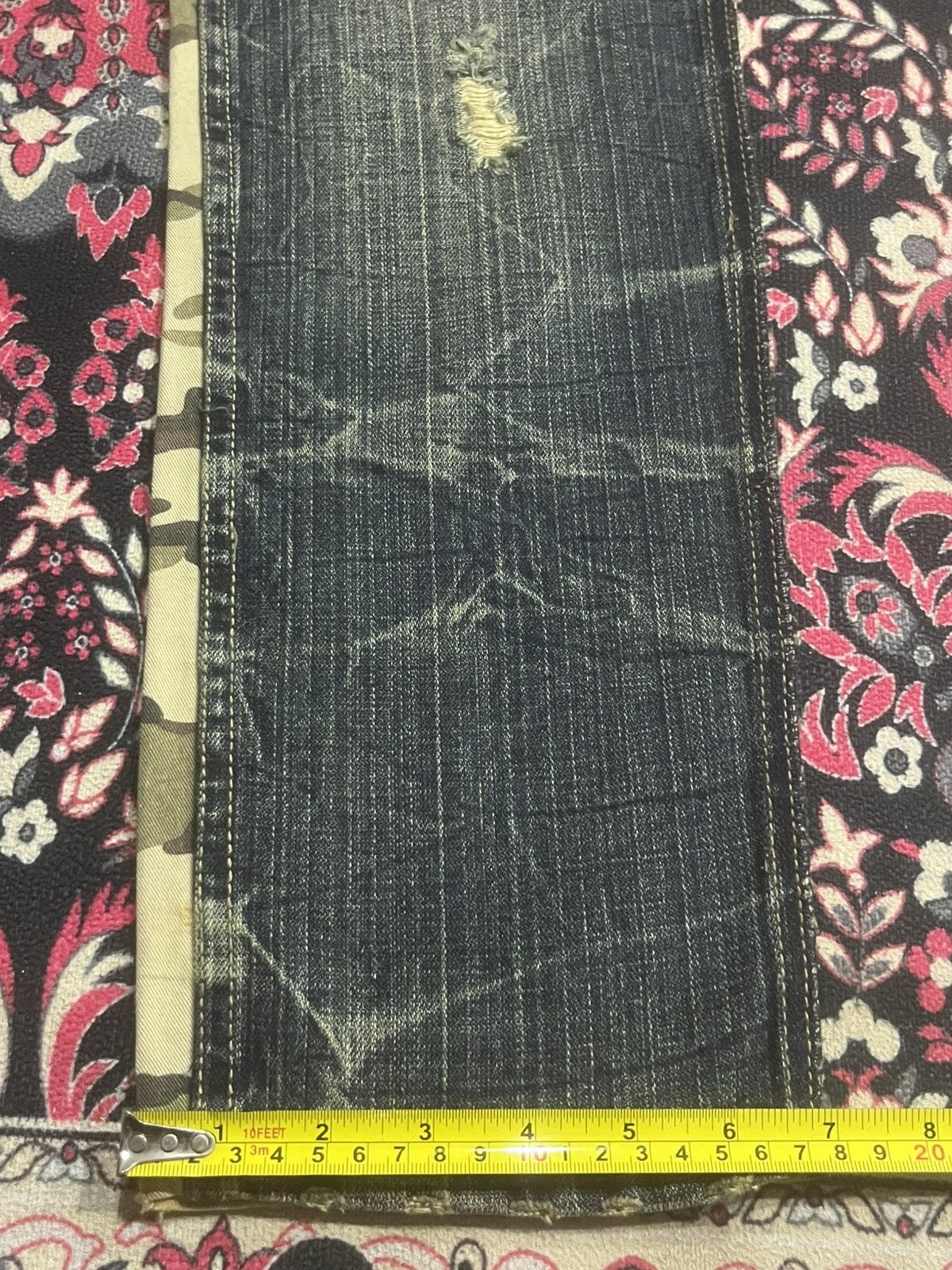 Japanese Brand Vintage Japanese Brand Hybrid Camo Jeans Cargo Style Denim Size US 29 - 15 Thumbnail